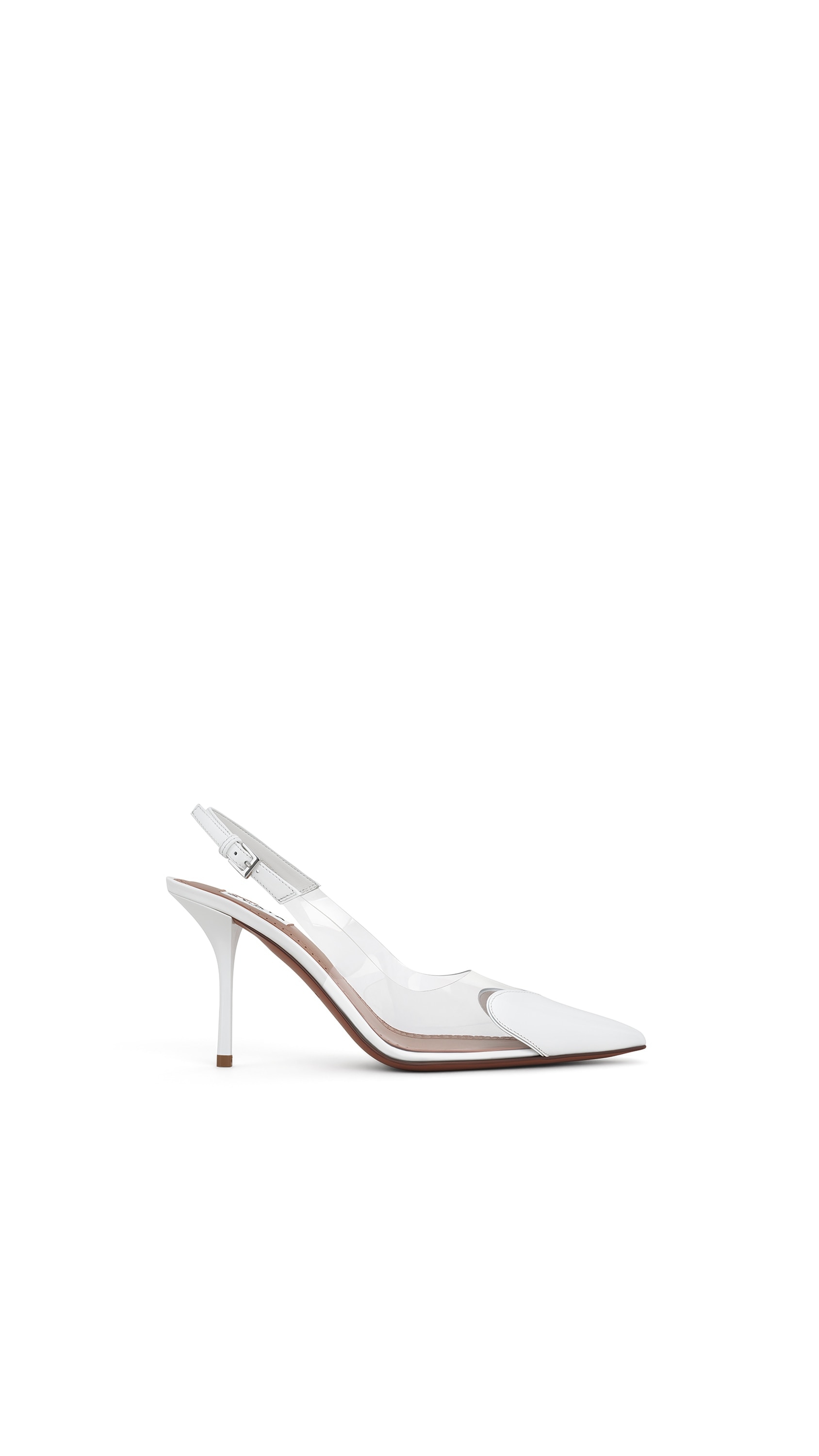 ALAÏA OPTICAL WHITE LE CŒUR SLINGBACKS IN PATENT LEATHER | ALAÏA US ALAÏA OPTICAL WHITE LE CŒUR SLINGBACKS IN PATENT LEATHER | ALAÏA US