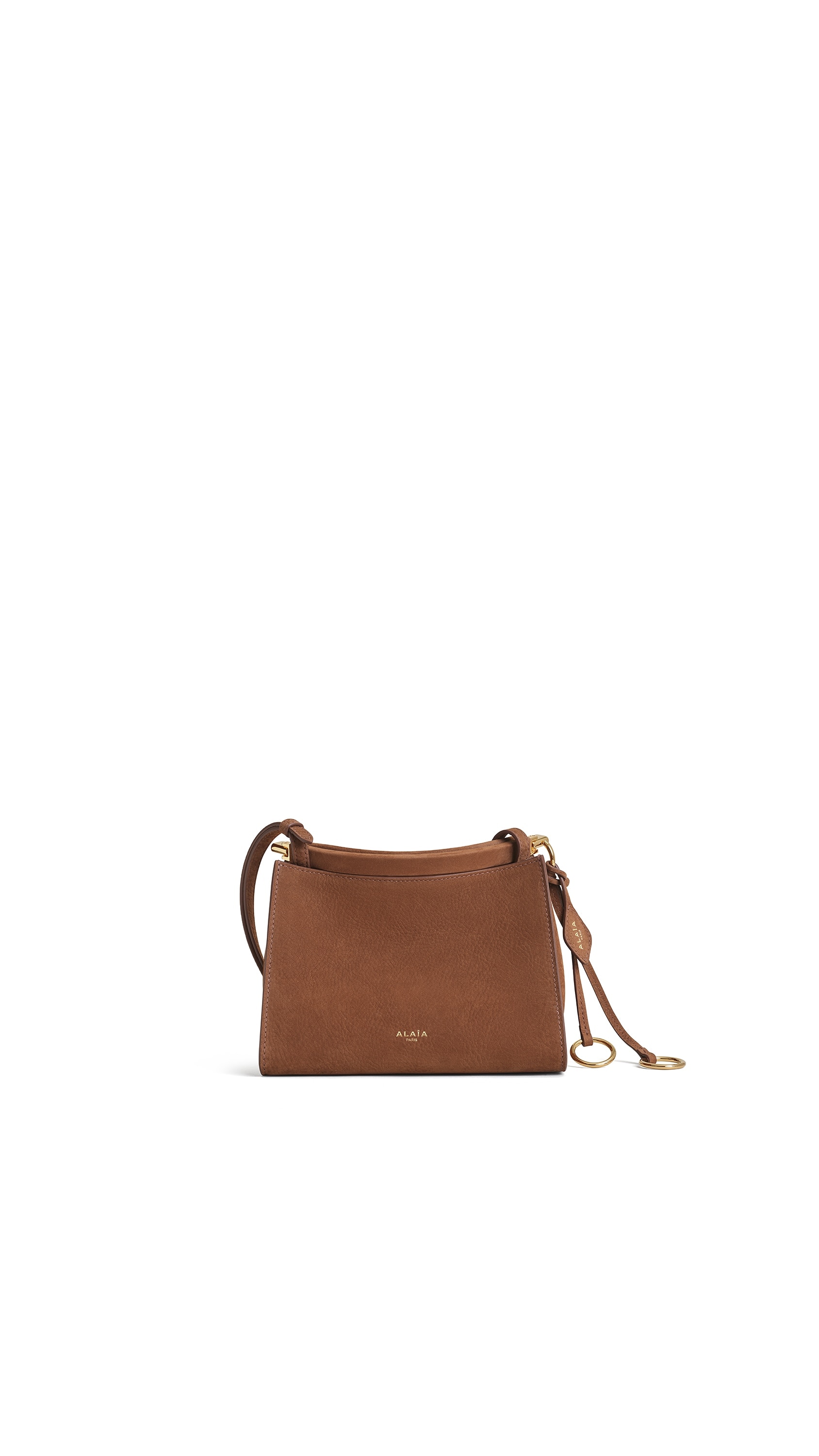 LE CLICK SMALL SQUARE BAG IN NUBUCK