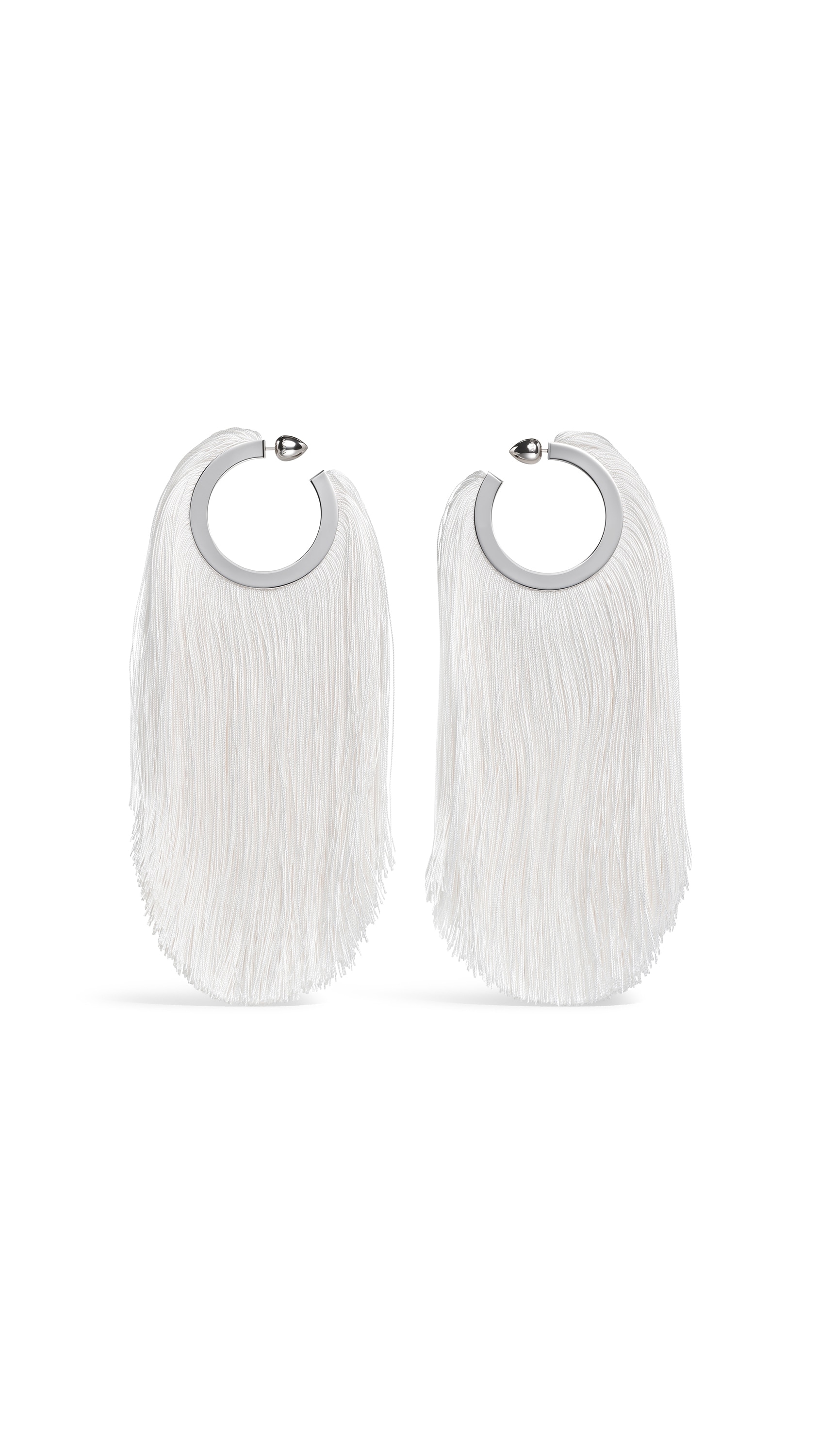 FRINGED HOOP EARRINGS