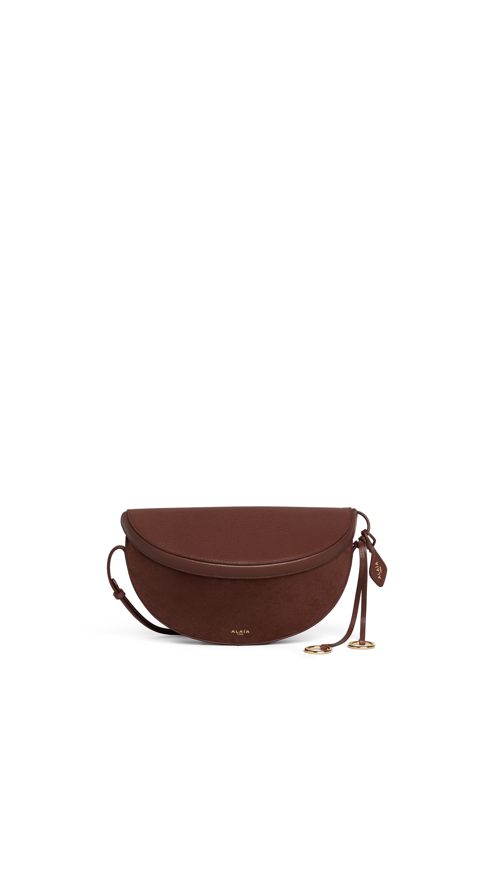 HIP EAST WEST BI-MATERIAL BAG IN LEATHER
