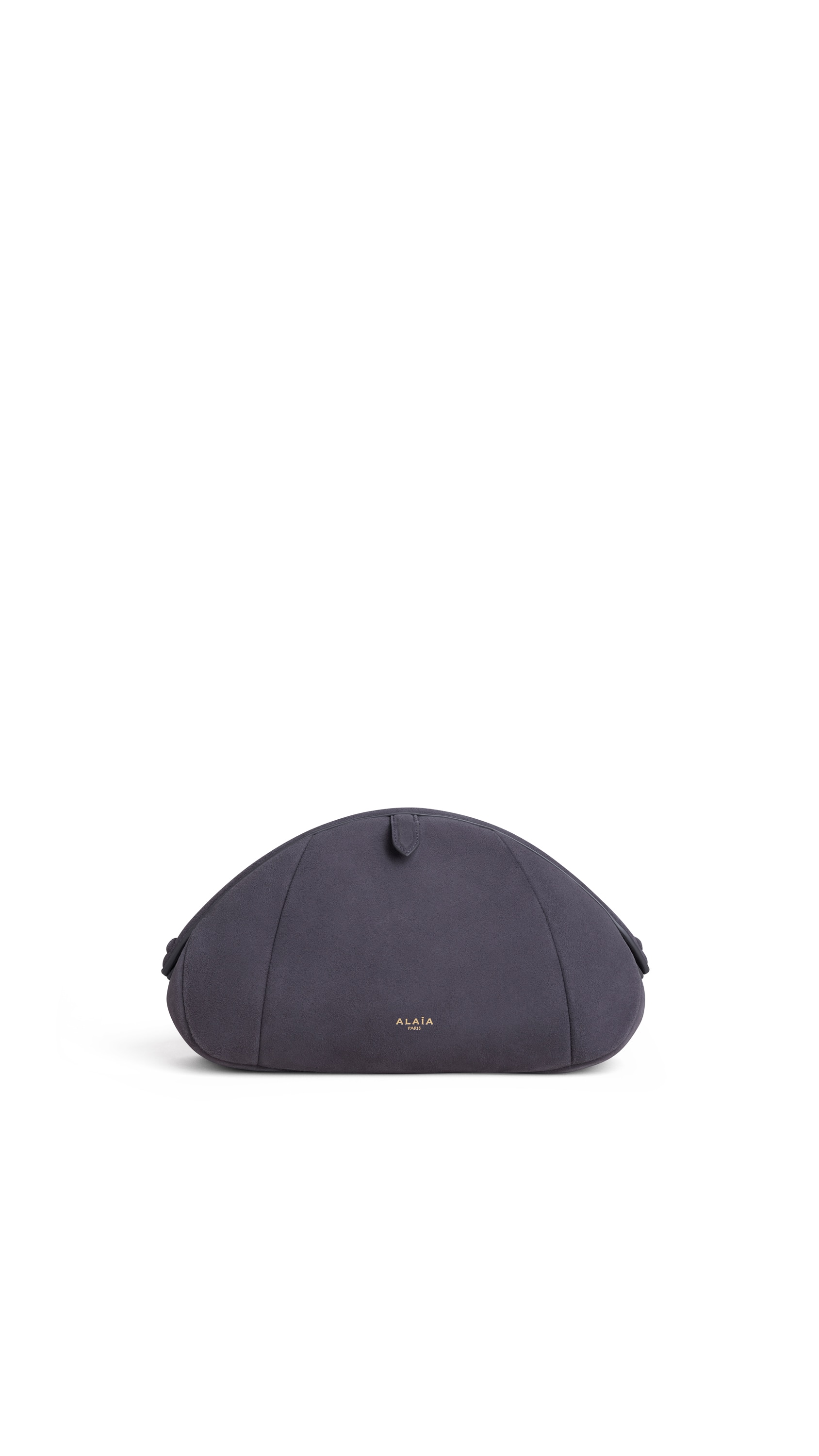 ALAÏA GREY PURSE SMALL CLUTCH IN SUEDE | ALAÏA US