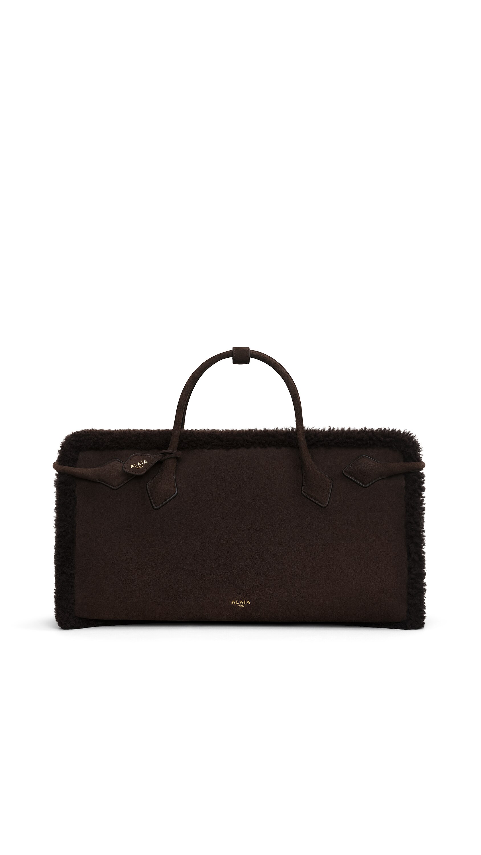 LE TECKEL TOTE BAG IN MERINO SHEARLING