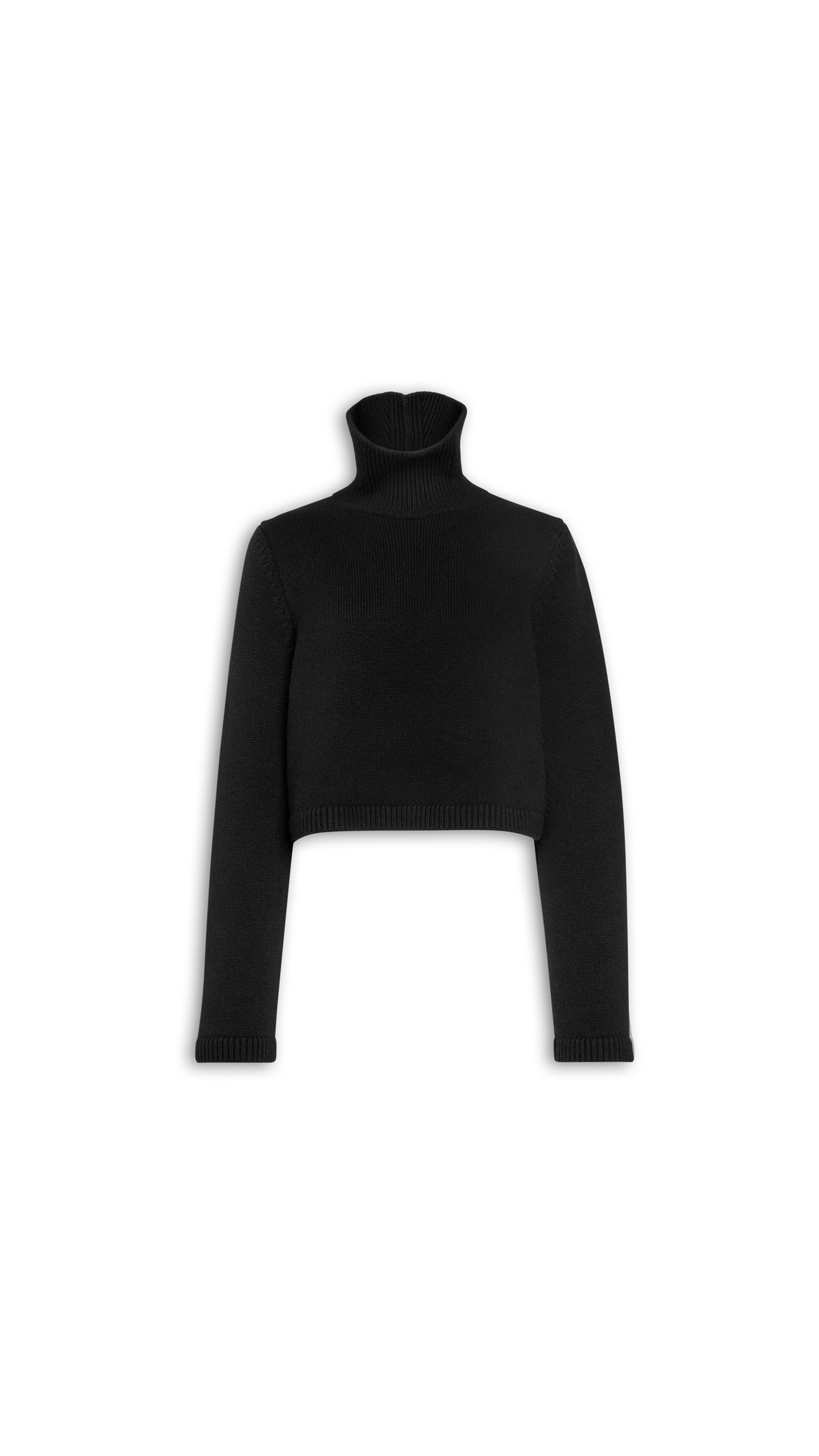 CASHMERE KNIT CROPPED JUMPER