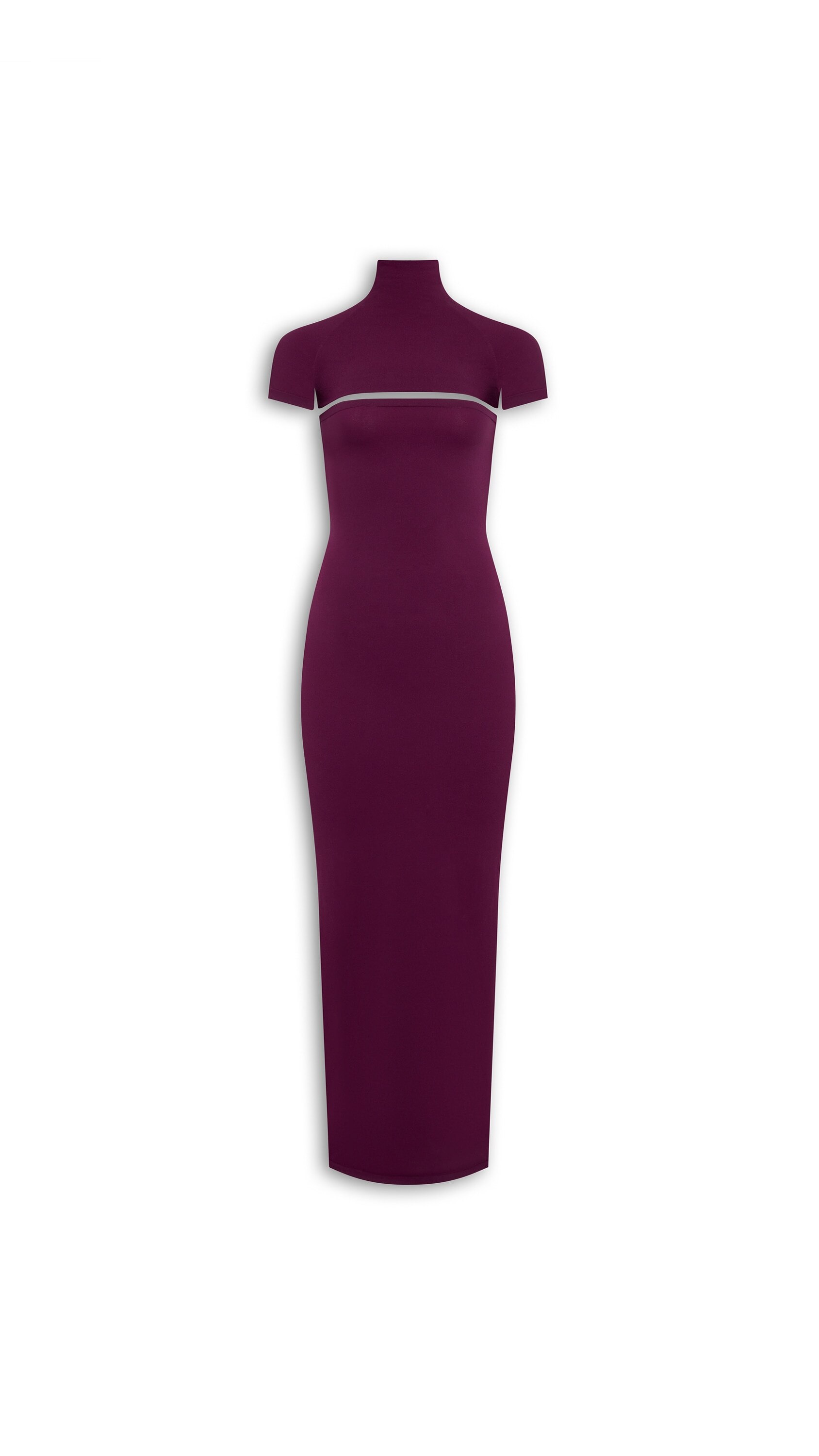 SECOND-SKIN KNIT CUT-OUT DRESS