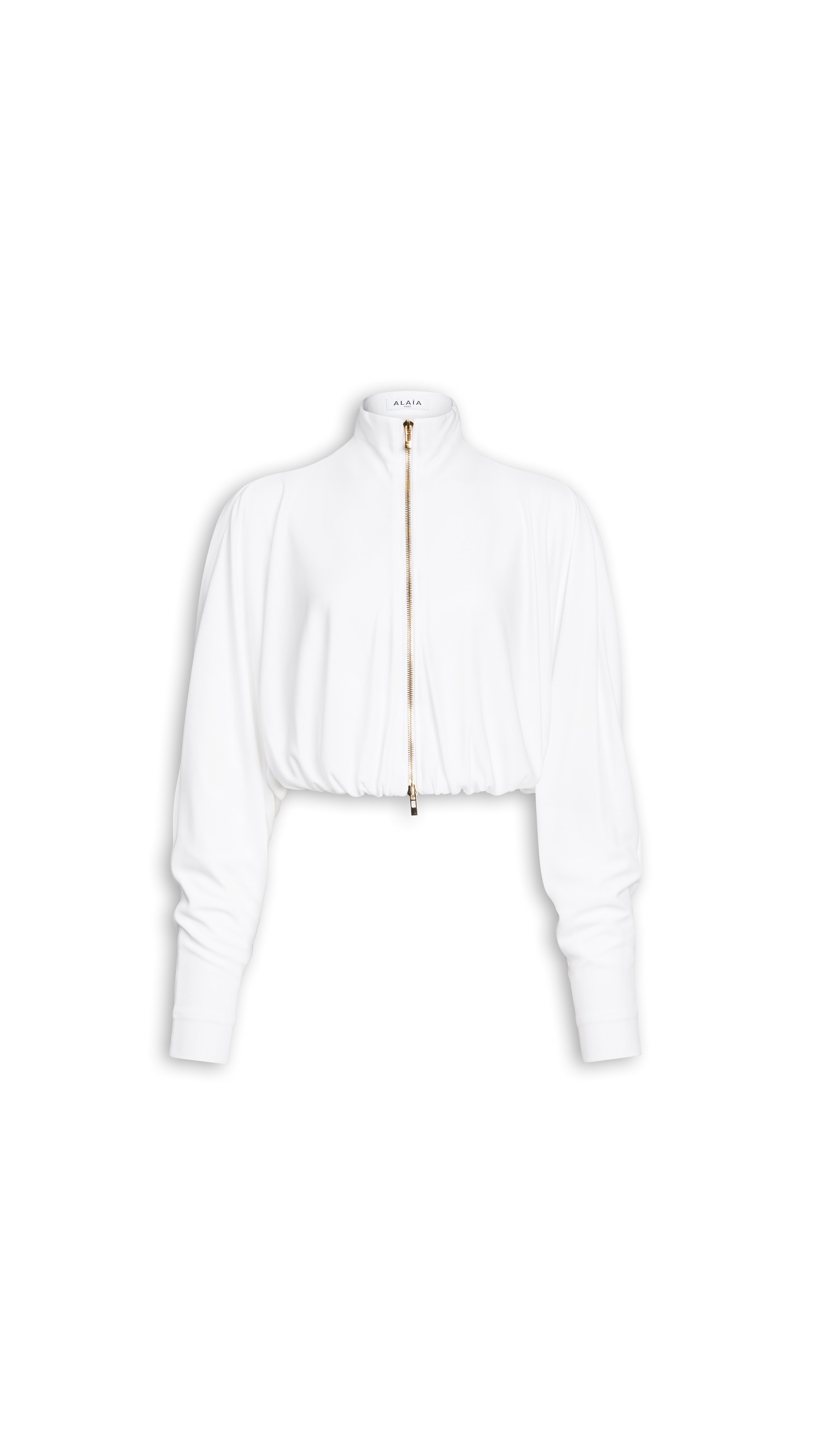 DRAPED MATTE JERSEY JACKET