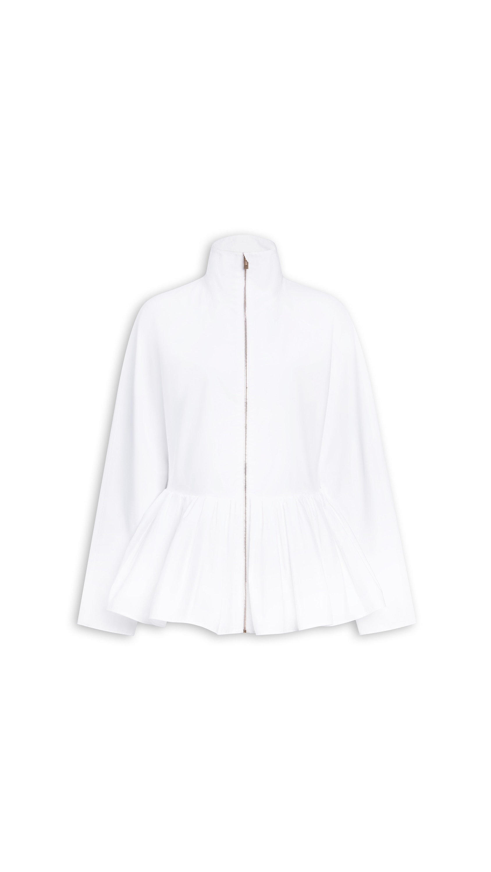 COTTON POPLIN PEPLUM JACKET