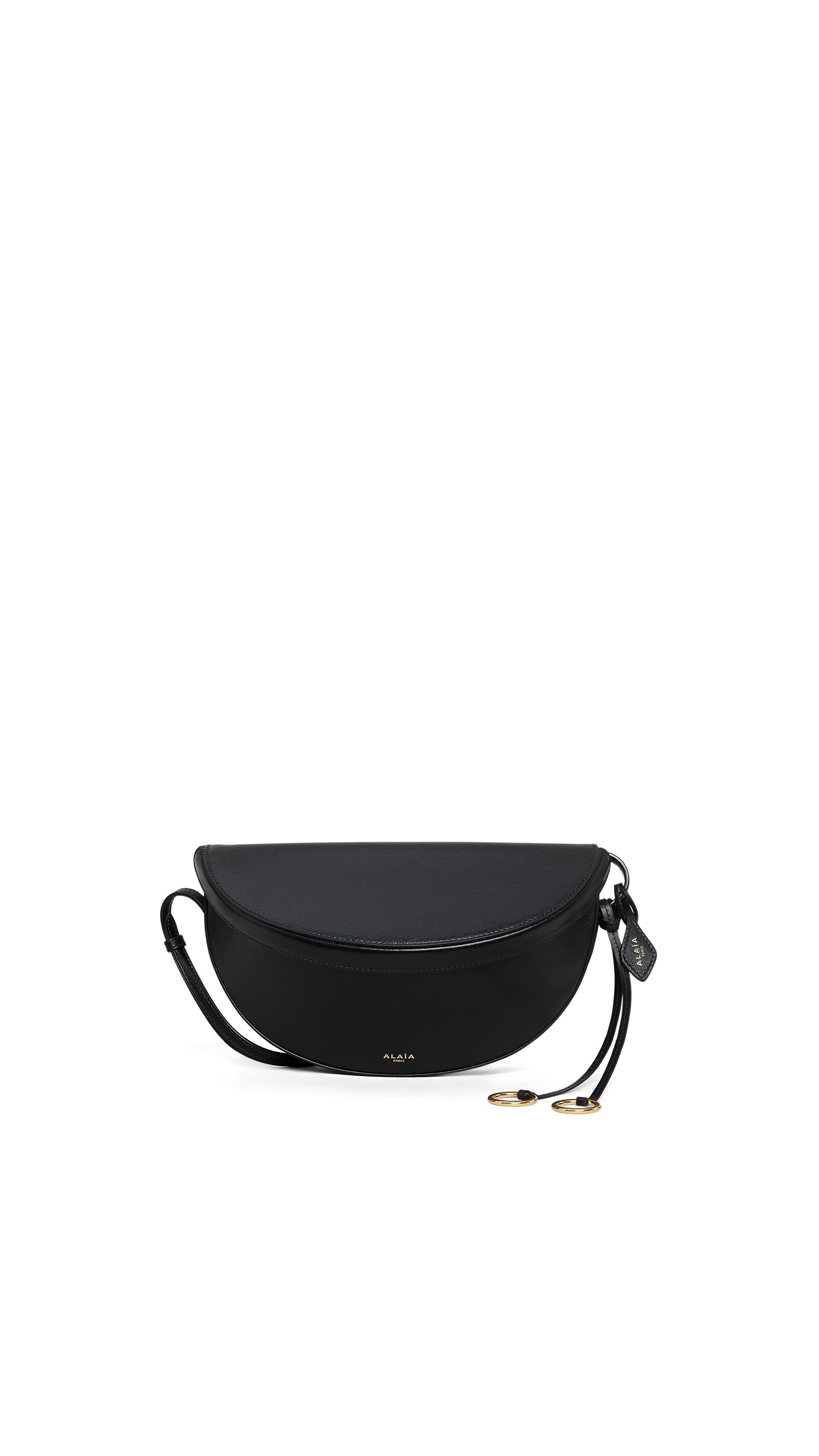 ALAÏA BLACK HIP EAST WEST BAG IN GOATSKIN | ALAÏA US