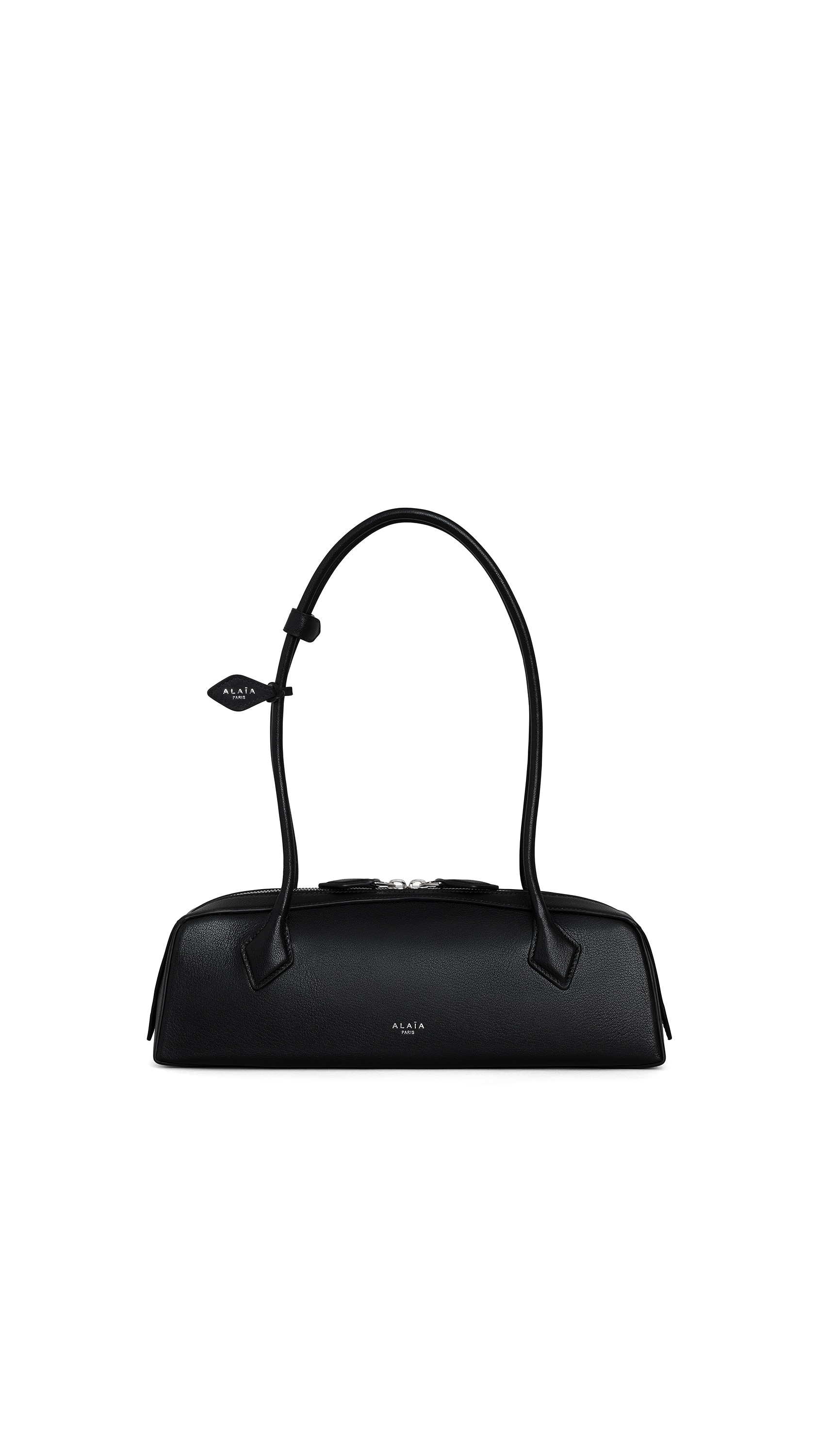 ALAÏA BLACK LE TECKEL MEDIUM BAG IN GOATSKIN | ALAÏA US