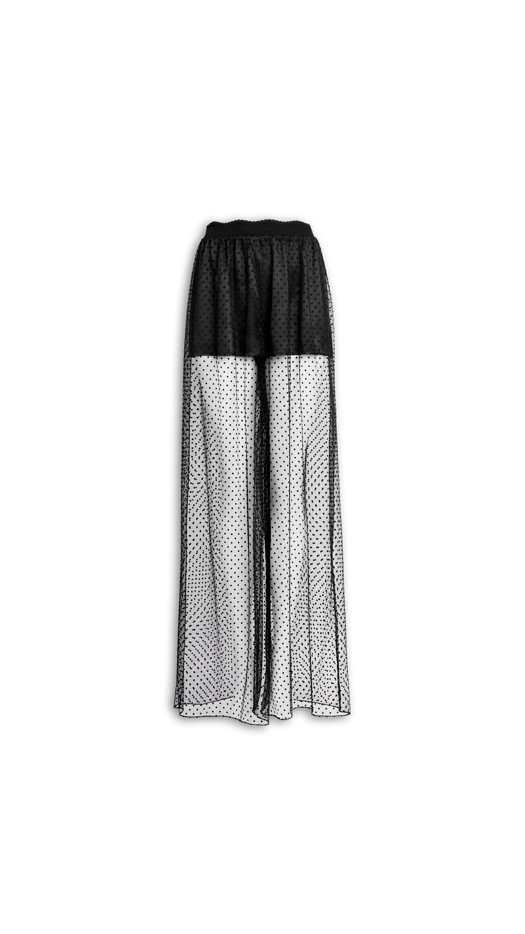 WIDE LEG MESH PANTS