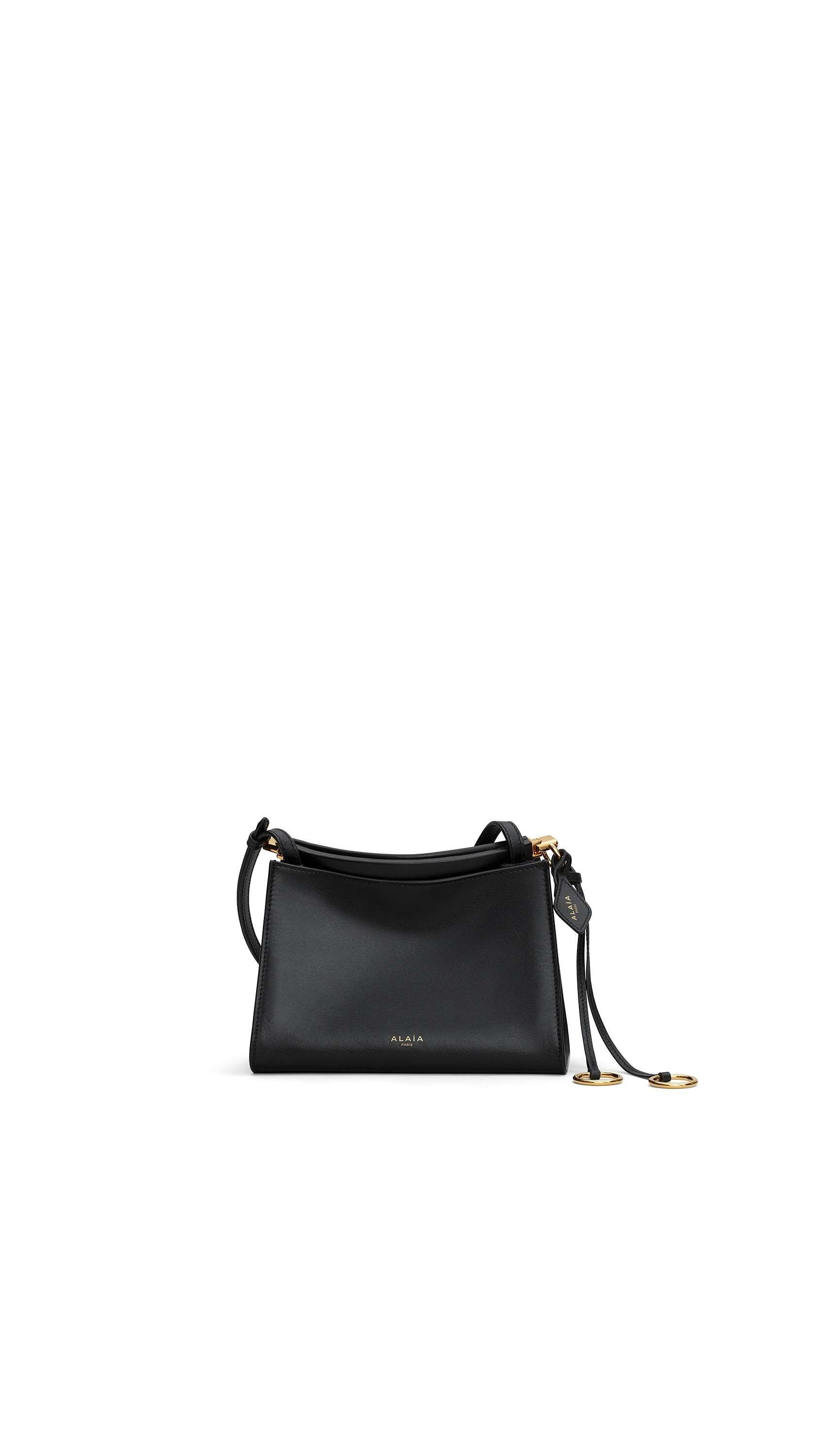 ALAÏA BLACK LE CLICK SMALL SQUARE BAG IN CALFSKIN | ALAÏA US