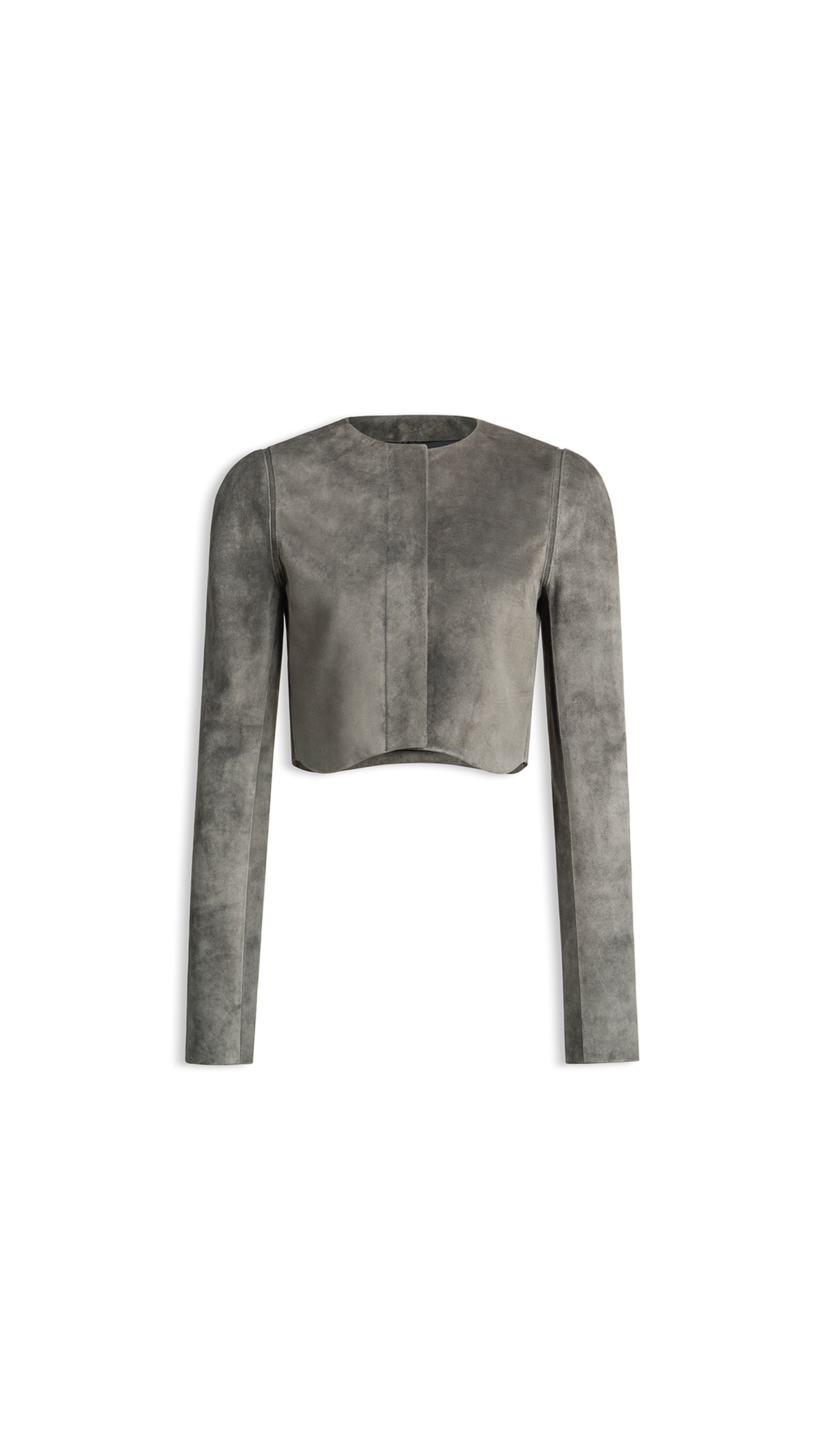 ★希少★ALAÏA /アライア/ジップアップジャケット/FR36サイズ ALAÏA GREY SUEDE GOATSKIN TAILORED JACKET | ALAÏA US