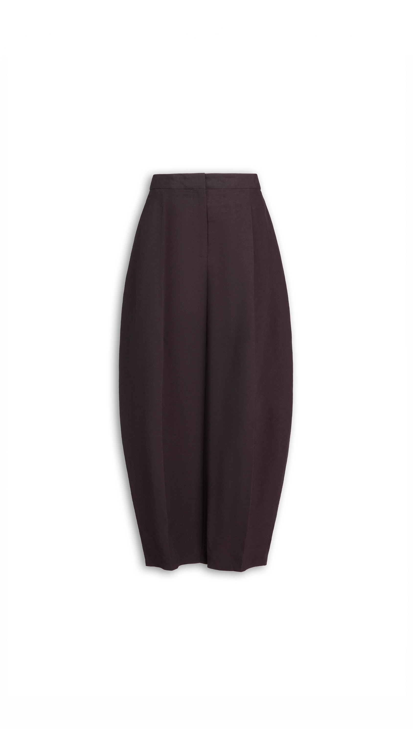 PAPER-TOUCH POPLIN ROUND PANTS