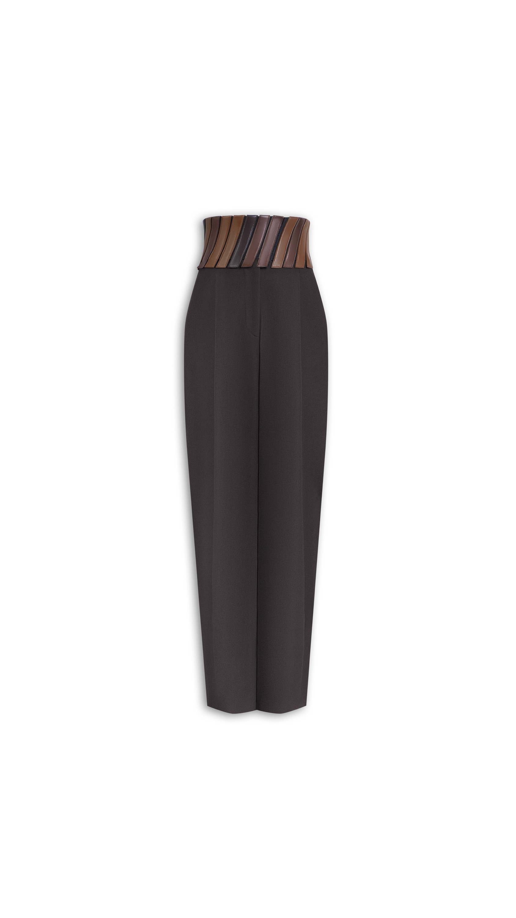 BELT WOOL GABARDINE PANTS