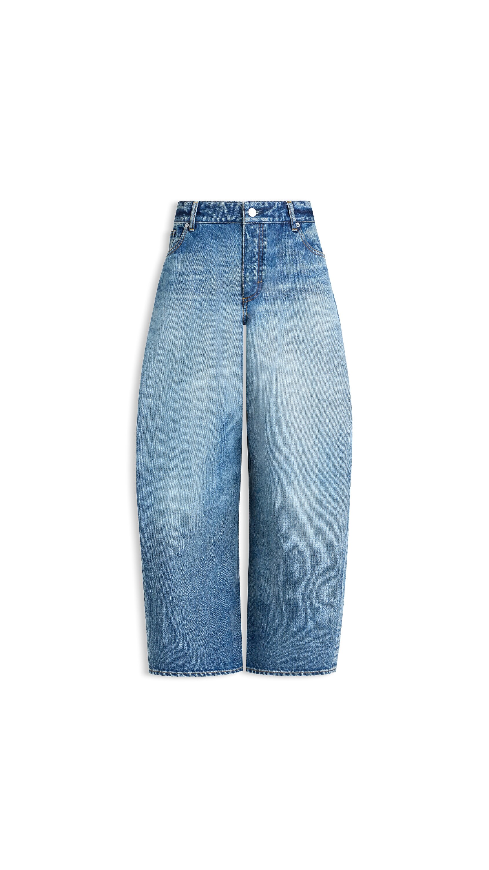 ALAÏA FADED BLUE RODEO DENIM PANTS | ALAÏA US