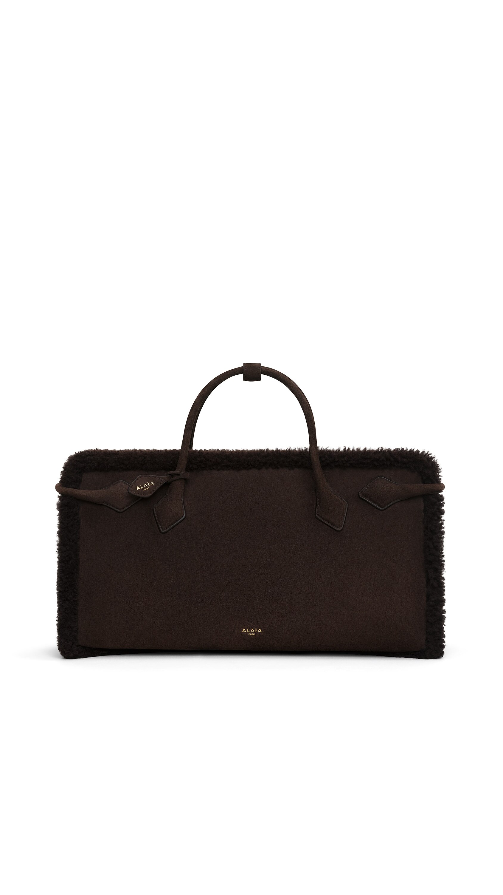 LE TECKEL TOTE BAG IN MERINO SHEARLING