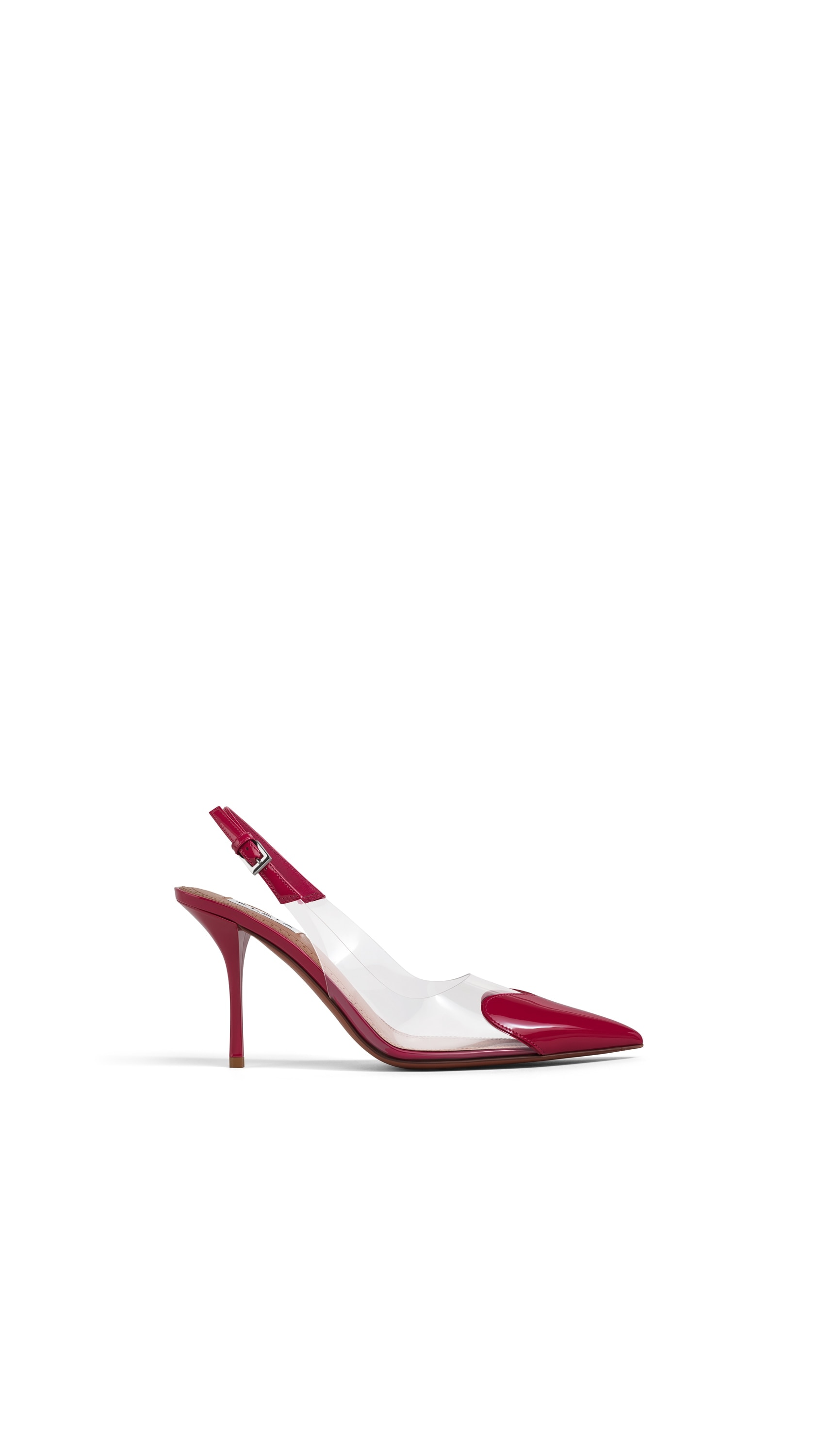 ALAÏA RASPBERRY LE CŒUR SLINGBACKS IN PATENT LEATHER | ALAÏA US