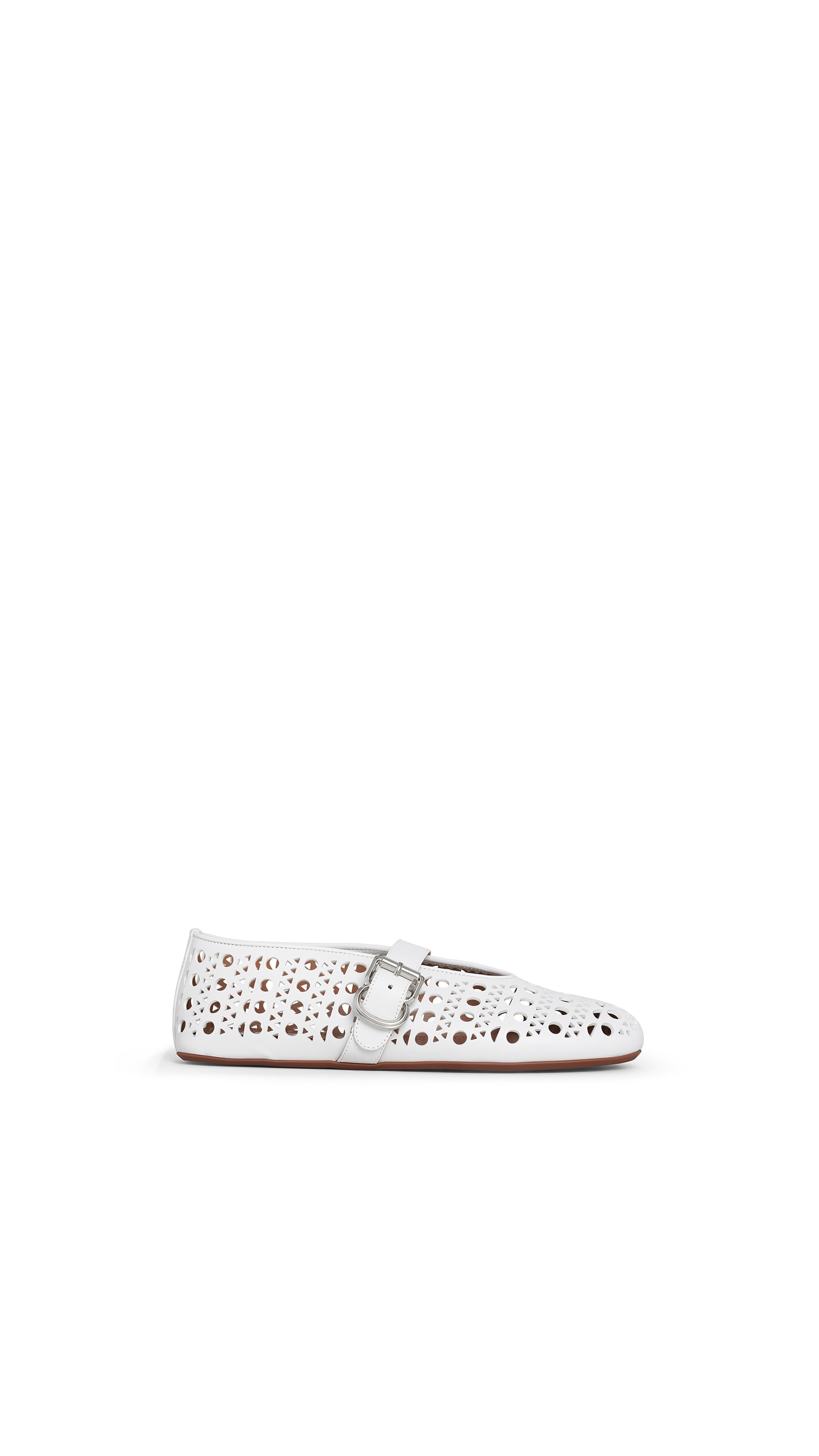 美品 ALAIA アライア ヴィエンヌバレリーナレザー　バレエシューズ ホワイト RevSa2ODRlS5EsbEbNGXrg_f46c5c4