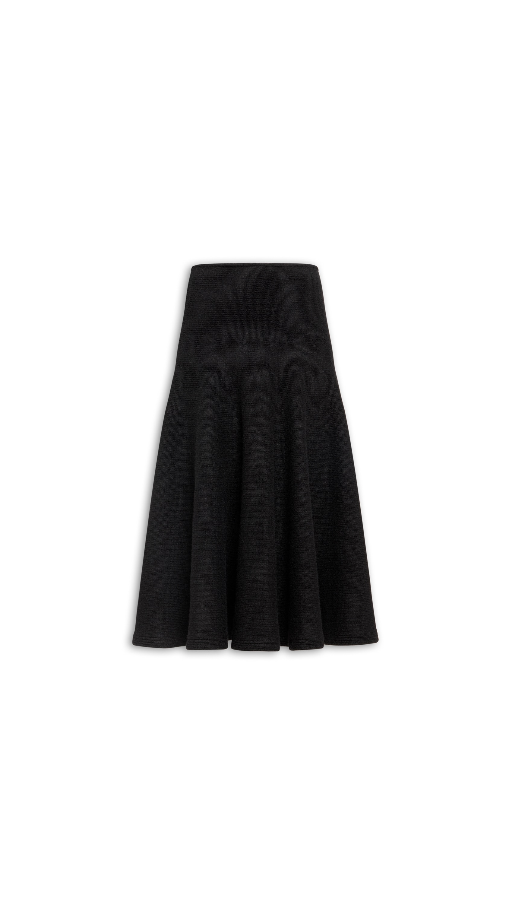 CASHMERE KNIT FLARE SKIRT