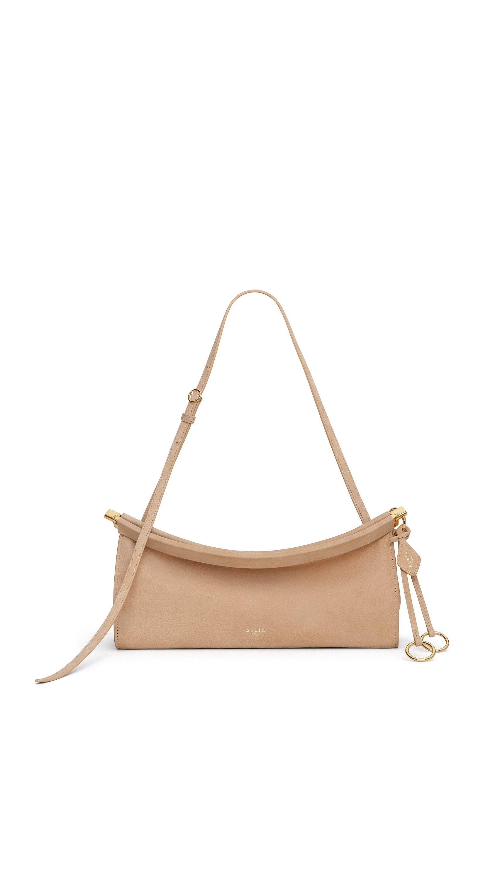 ALAÏA DESERT LE CLICK EAST WEST MEDIUM BAG IN NUBUCK | ALAÏA US