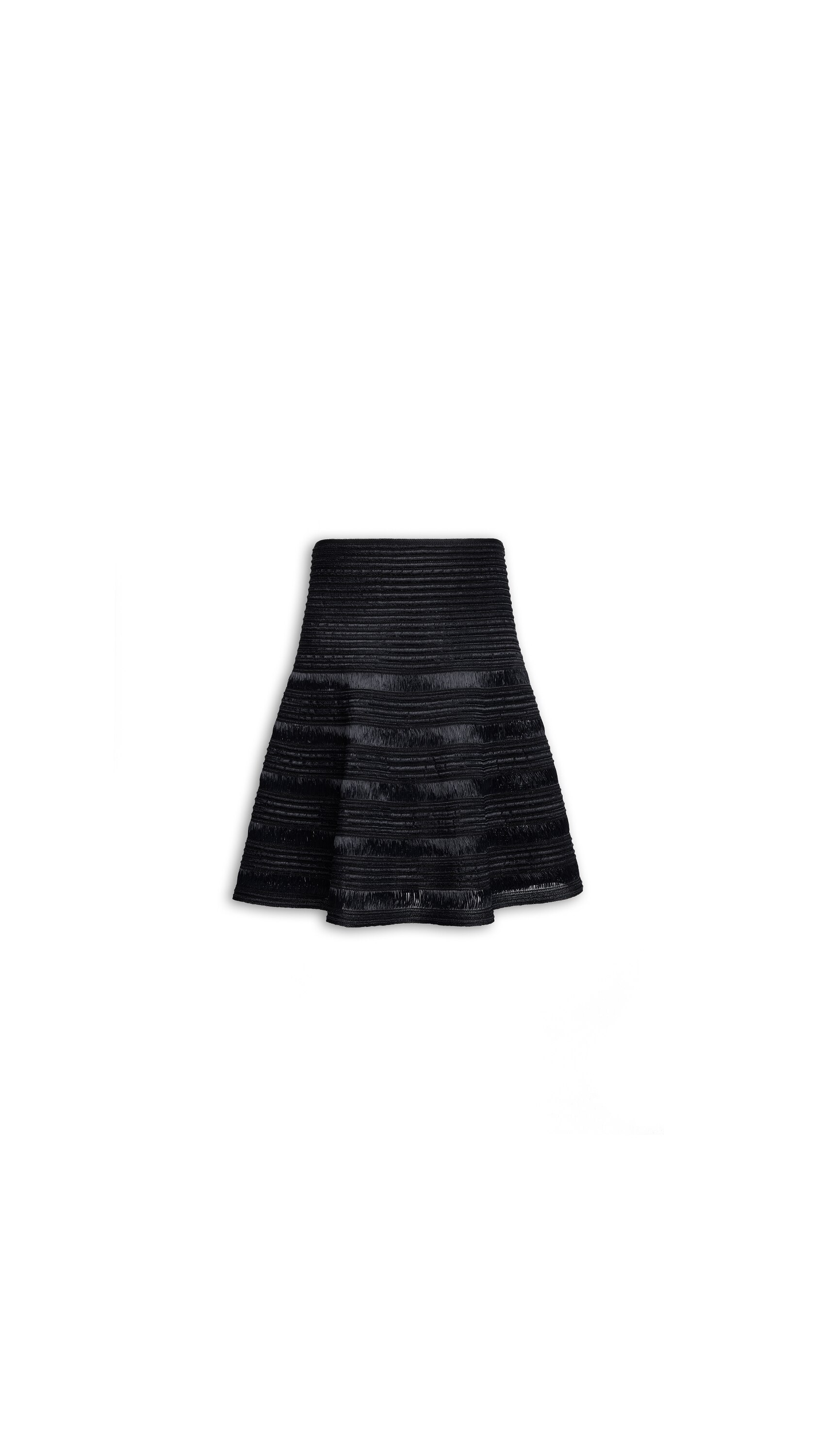 ALAÏA BLACK KNITTED SKIRT | ALAÏA US