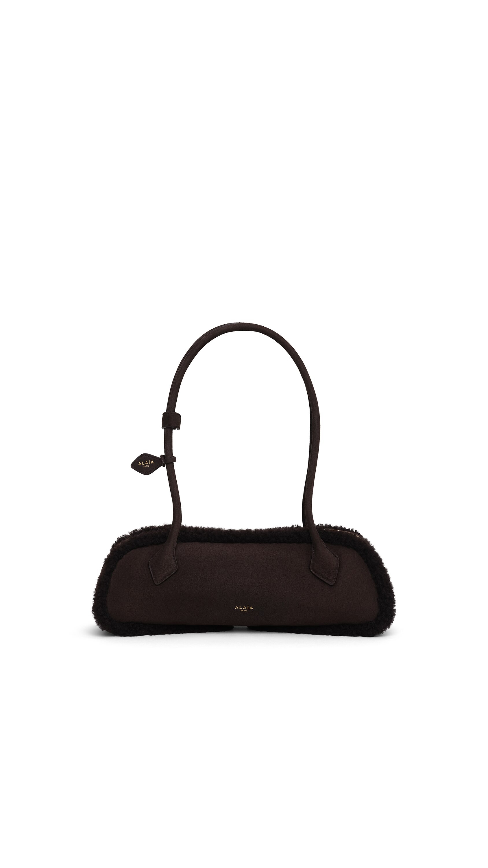 LE TECKEL MEDIUM BAG IN MERINO SHEARLING