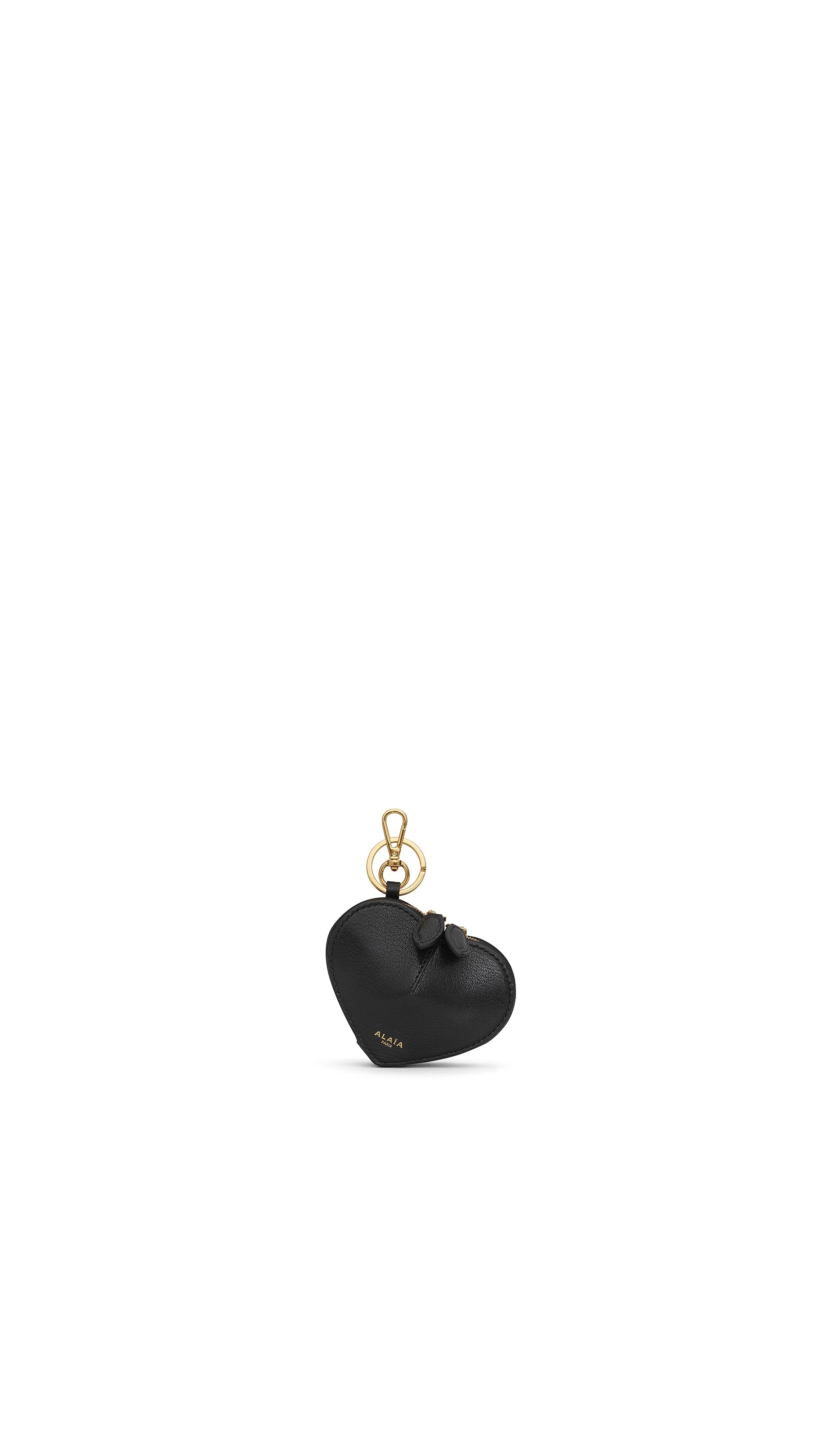 ALAÏA BLACK LE CŒUR COIN PURSE IN GOATSKIN | ALAÏA US