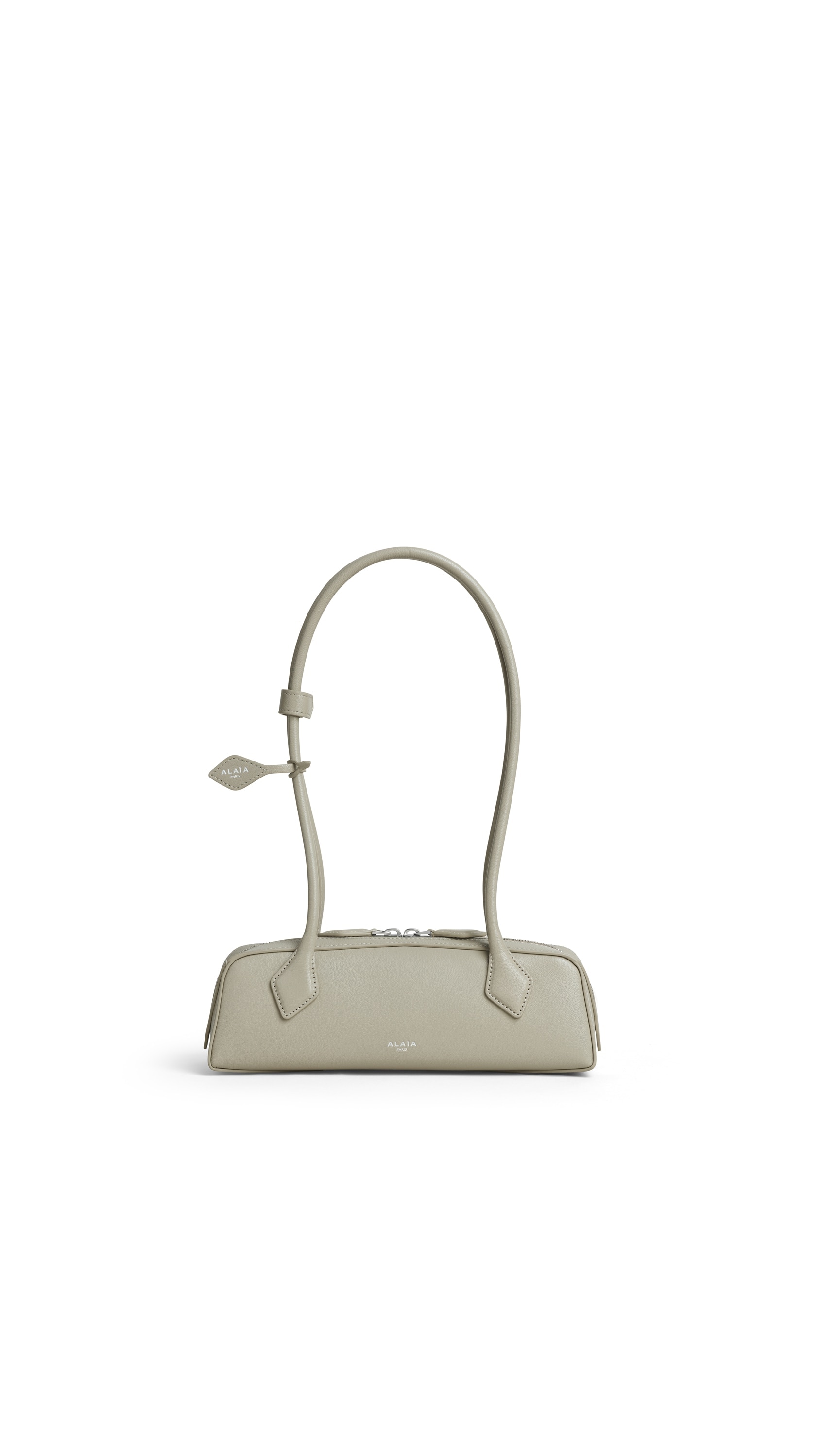 ALAÏA LE TECKEL レザー製 スモールバッグ ベージュグレー | ALAÏA JP