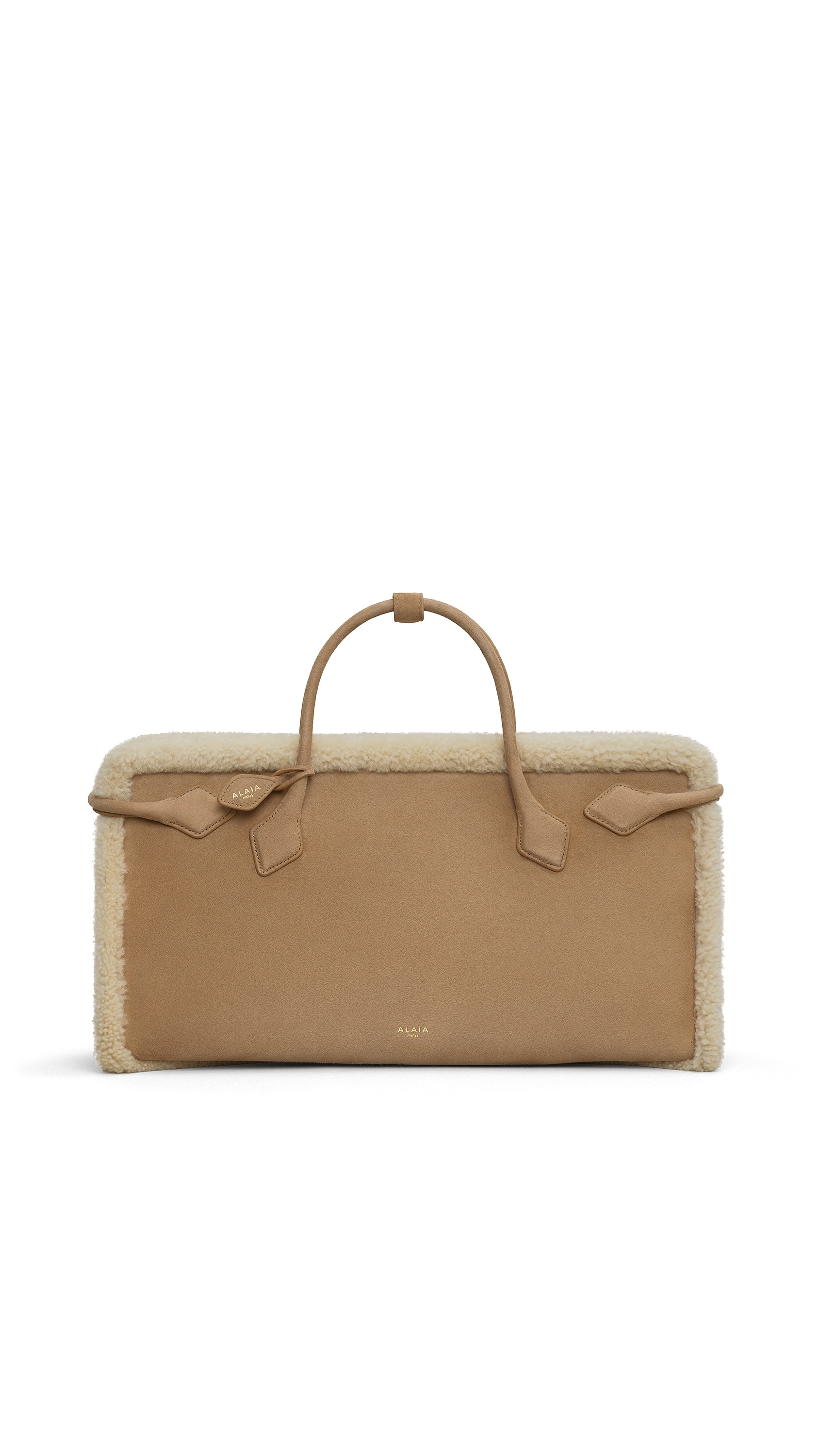 LE TECKEL TOTE BAG IN MERINO SHEARLING