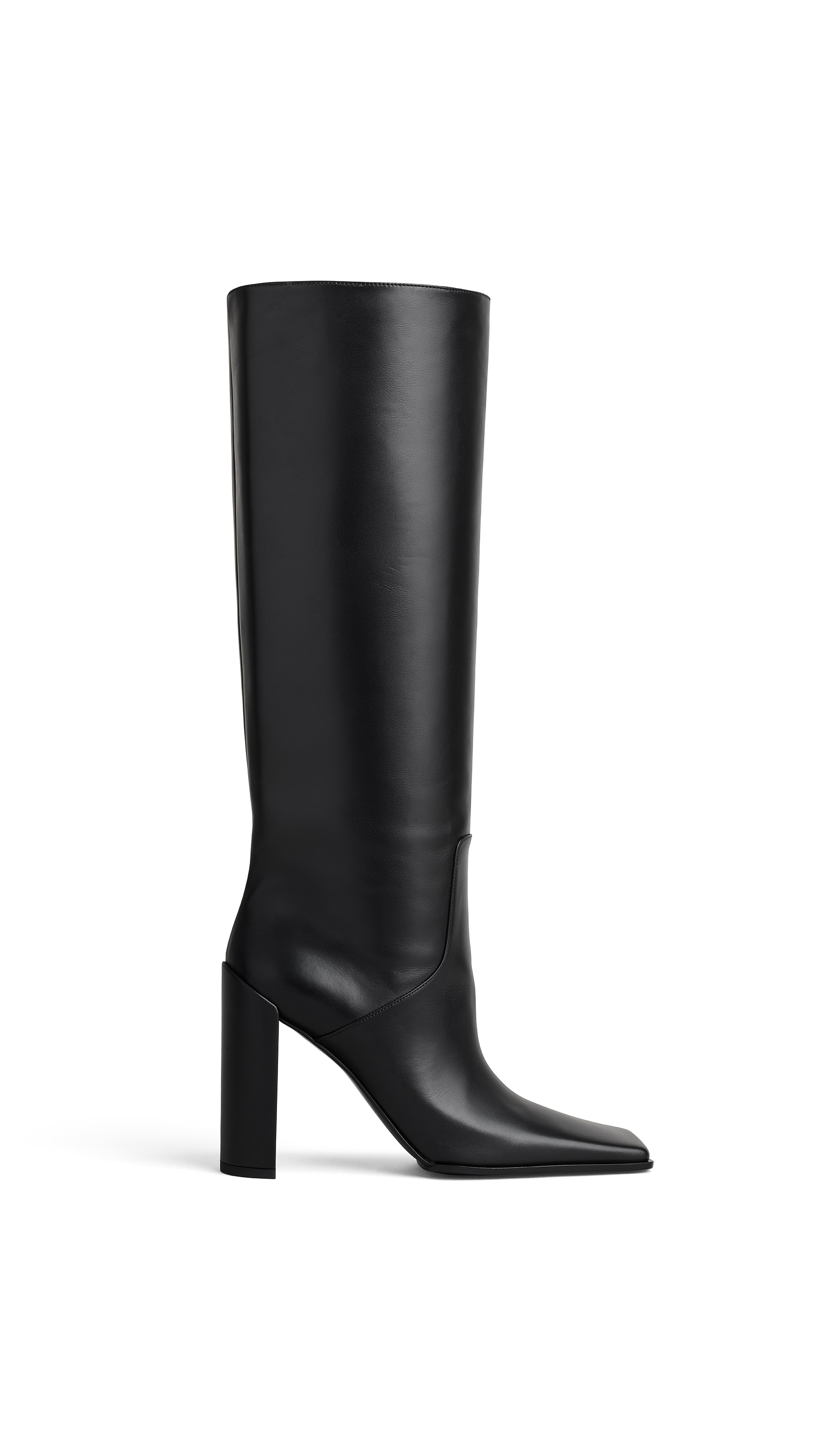 SQUARE KNEE BOOTS IN CALFSKIN