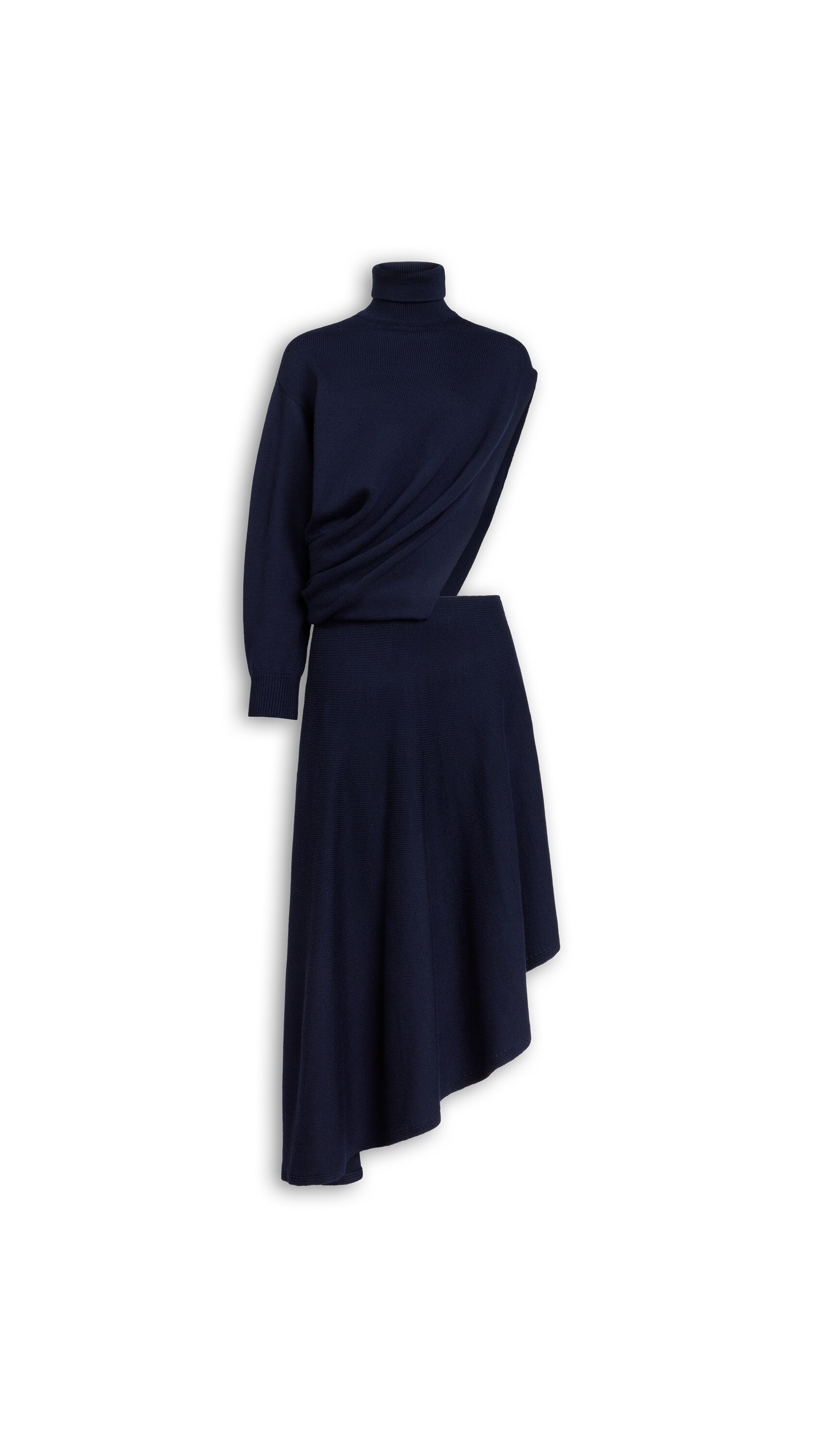 CUT-OUT WOOL DRESS