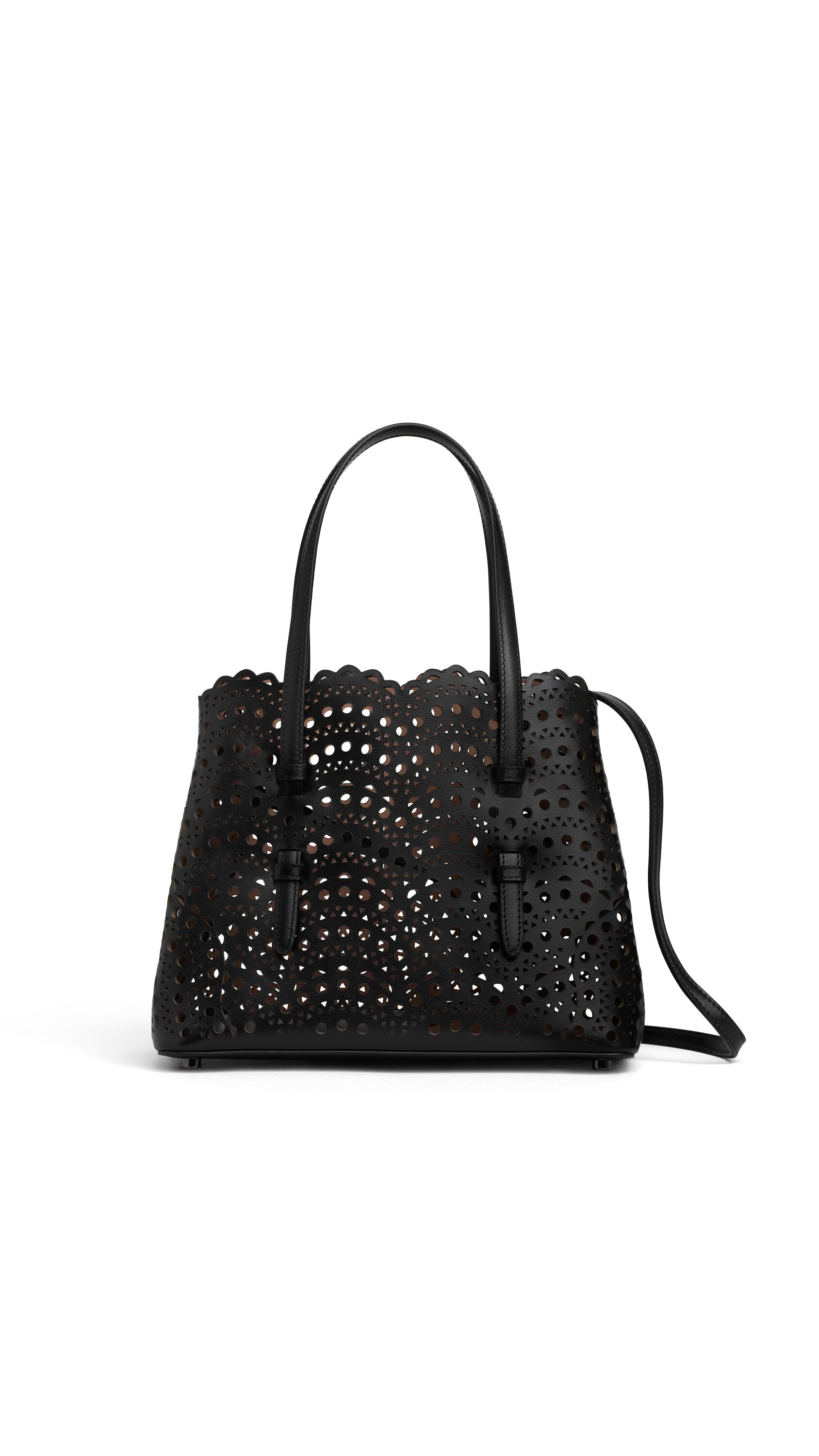 ALAÏA ラクスカーフスキン製Vienneウェーブ Mina25バッグ ブラック