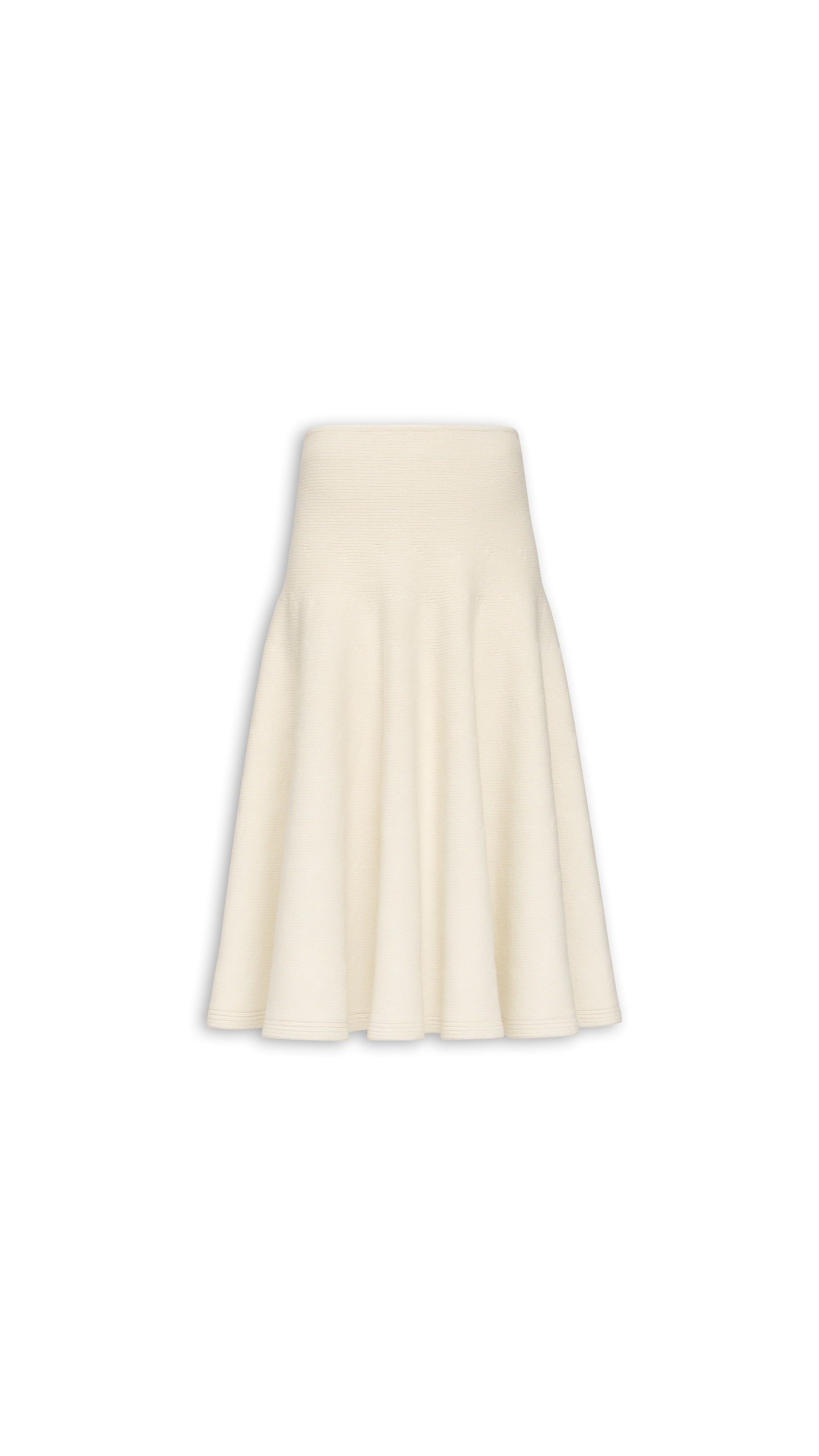 CASHMERE KNIT FLARE SKIRT