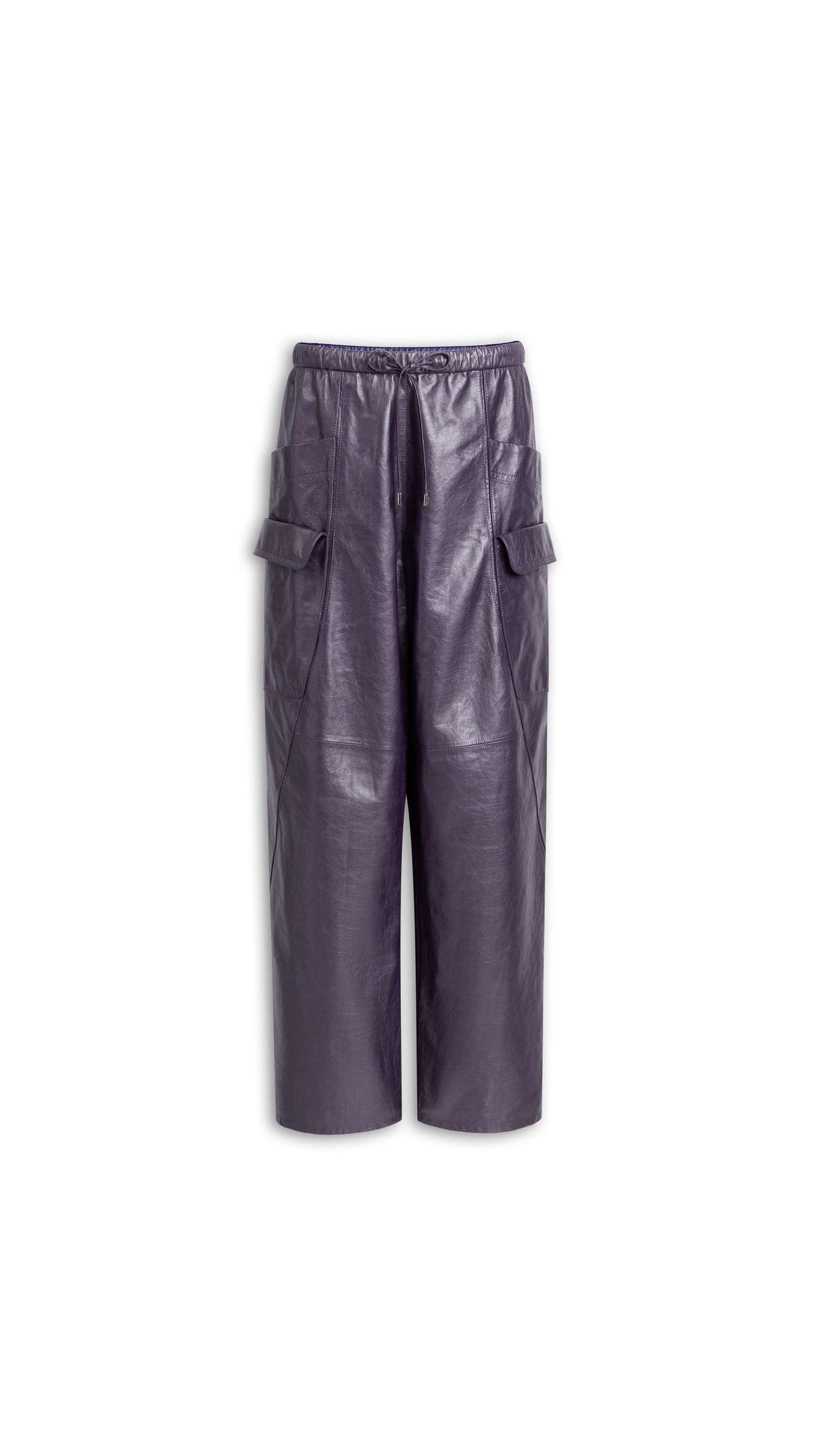 CARGO LEATHER PANTS
