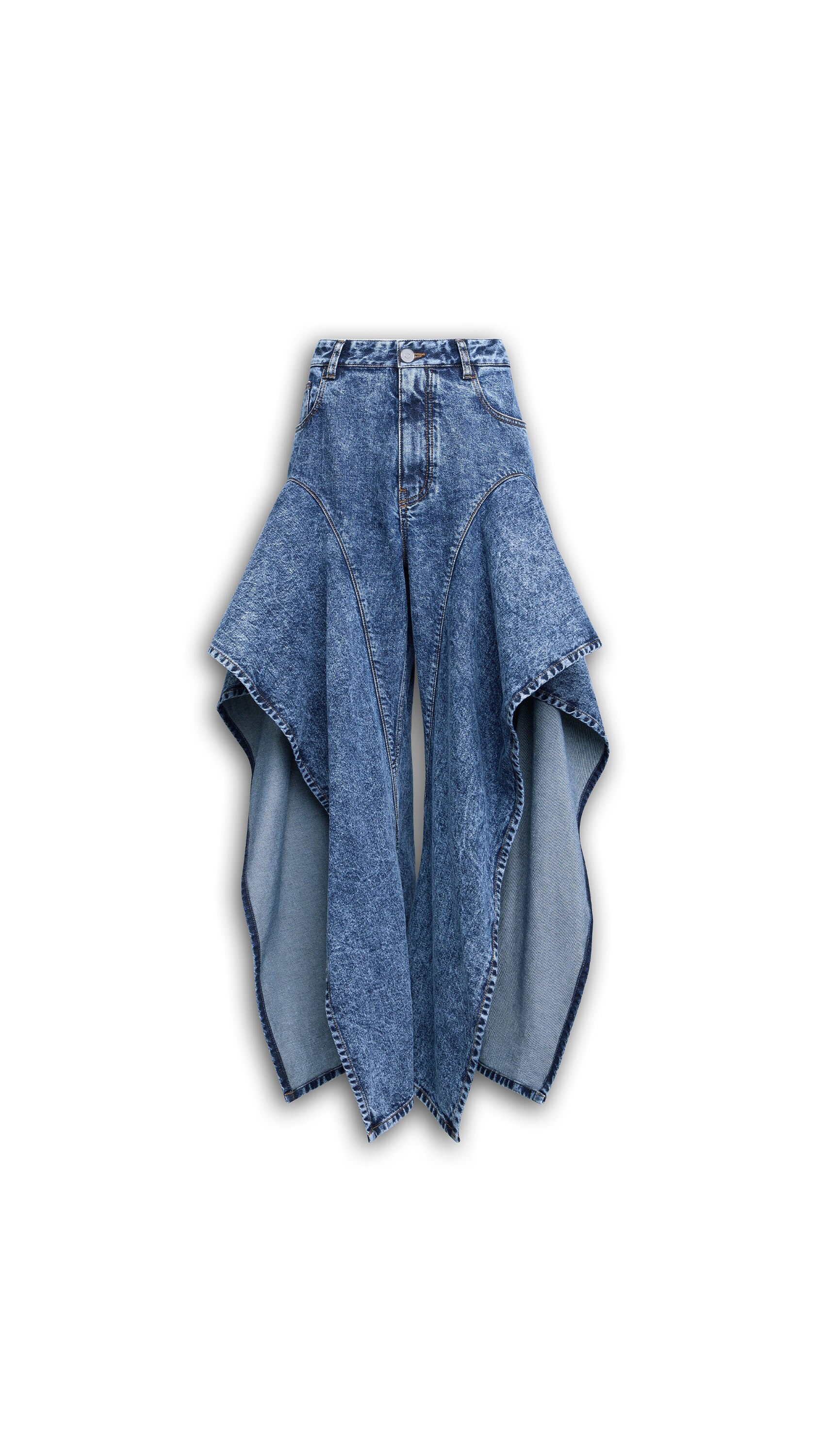 ALAÏA ラッフルジーンズ スノーブルー | ALAÏA JP