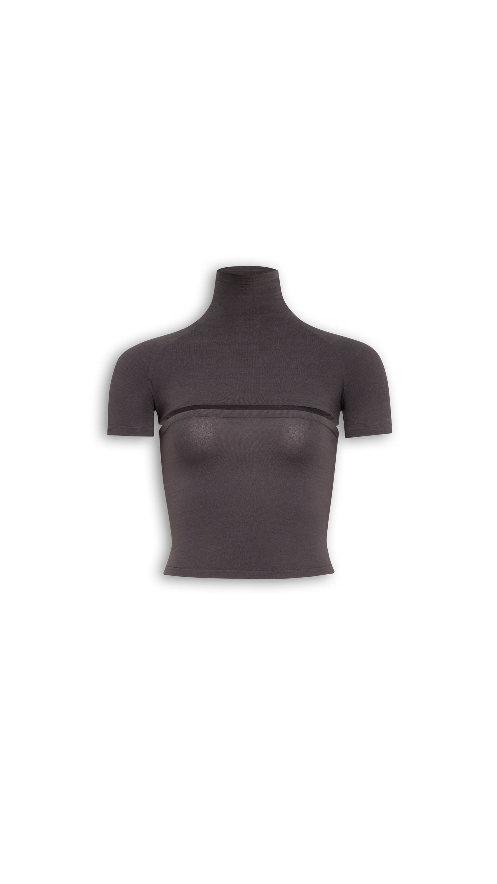 SECOND-SKIN KNIT CUT-OUT TOP