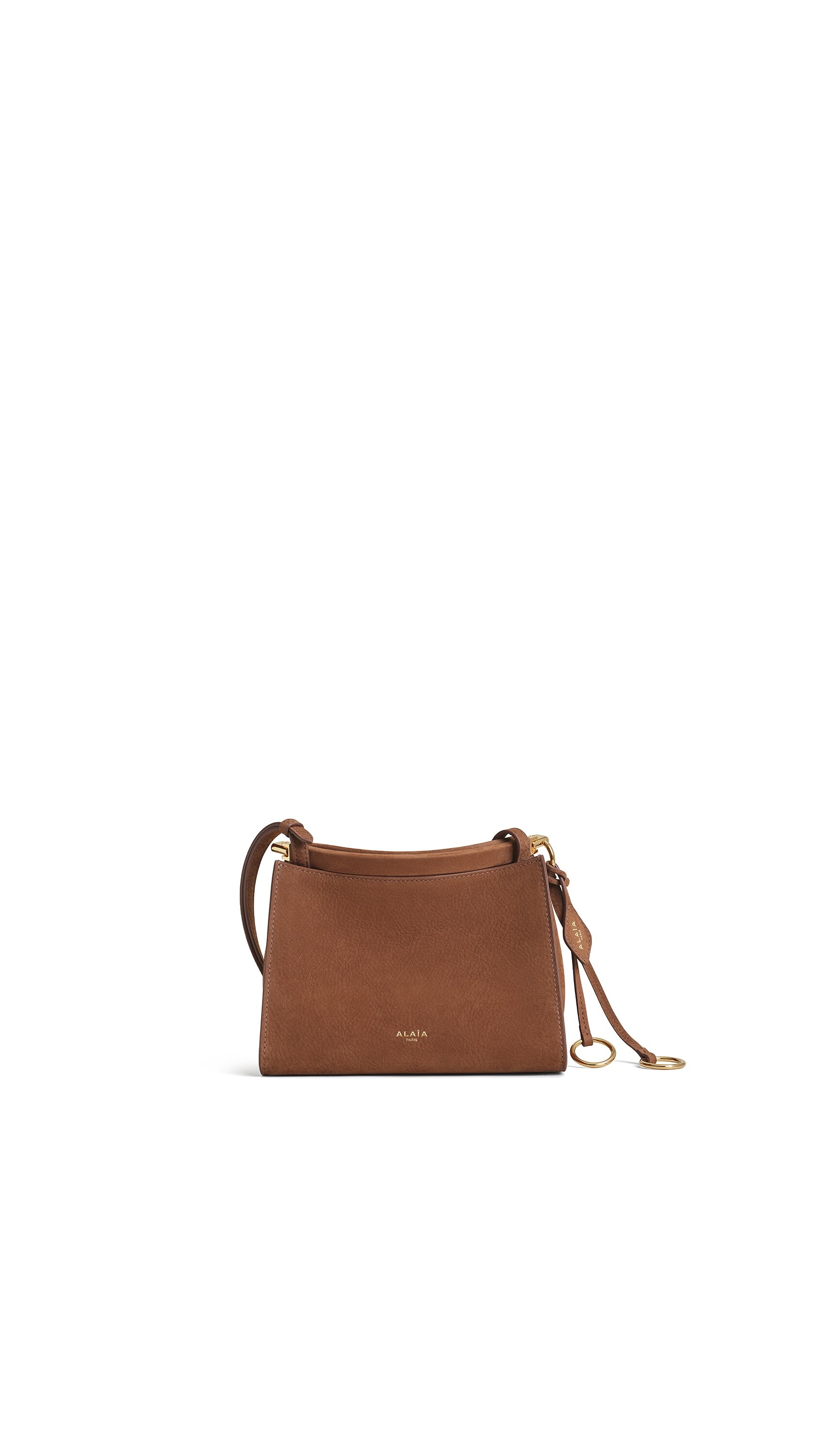 LE CLICK SMALL SQUARE BAG IN NUBUCK