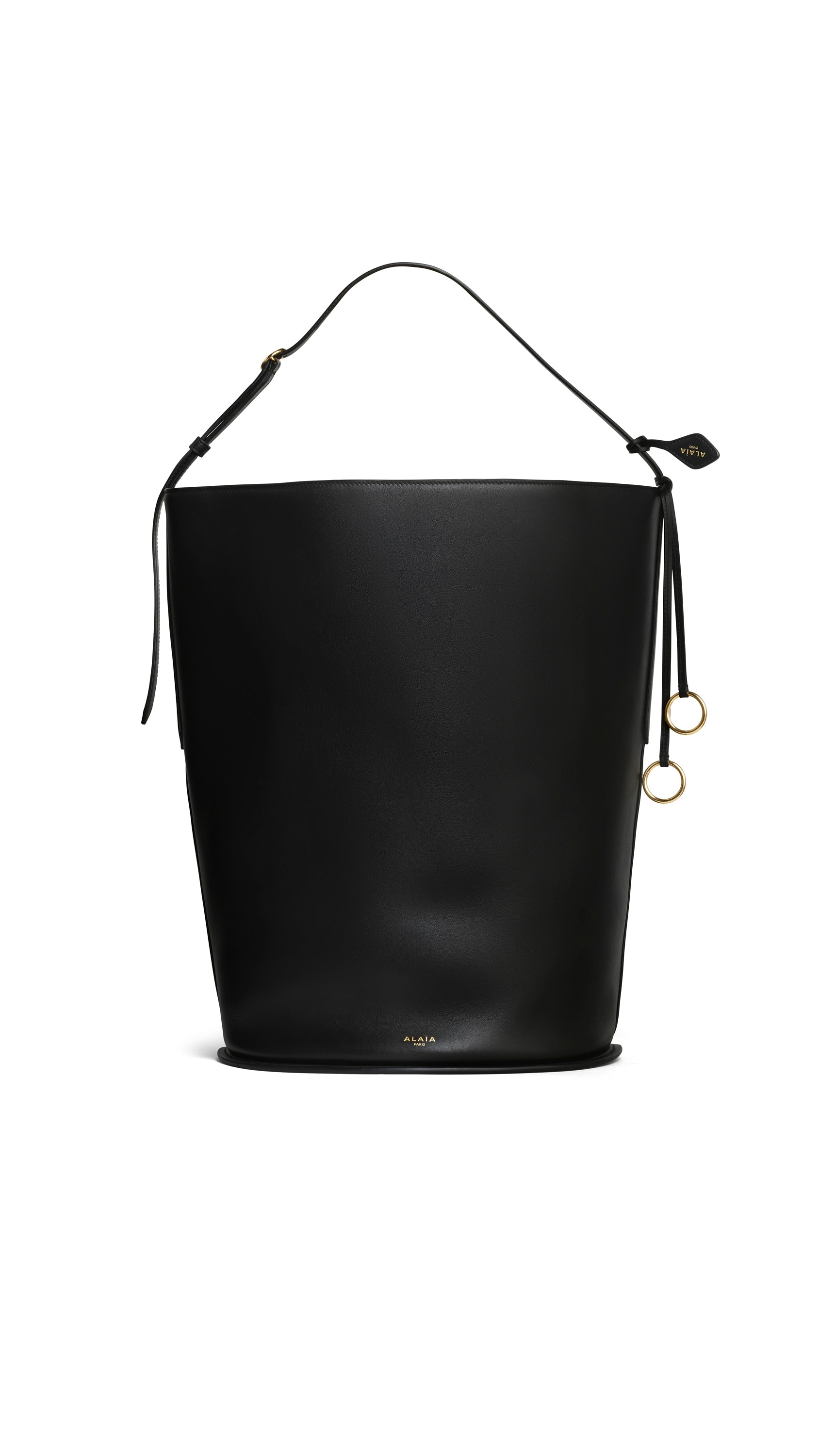 ALAÏA HIP レザー製 ラージバケットバッグ ブラック | ALAÏA JP
