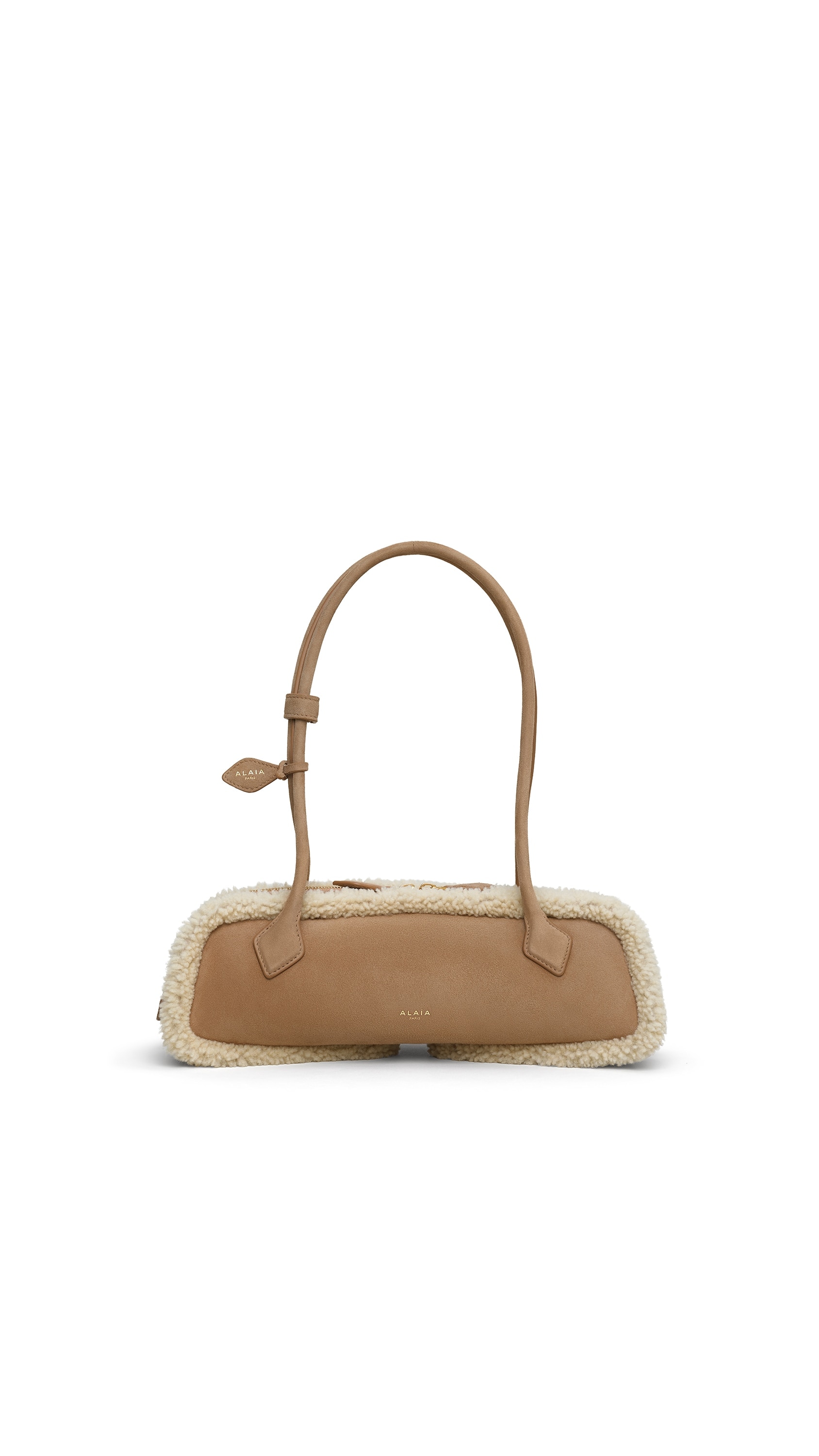 LE TECKEL MEDIUM BAG IN MERINO SHEARLING