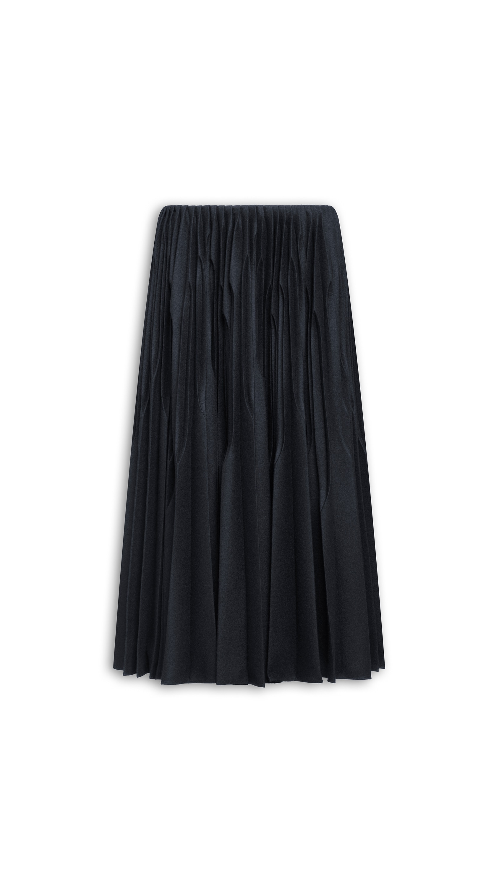 FLANNEL PLEATED SKIRT