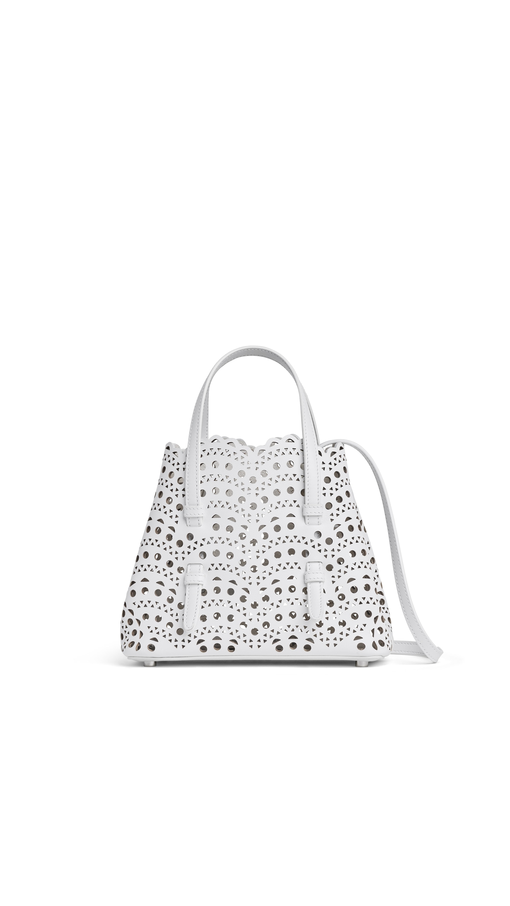 ALAÏA OFF-WHITE MINA 20 BAG IN VIENNE WAVE CALFSKIN | ALAÏA US
