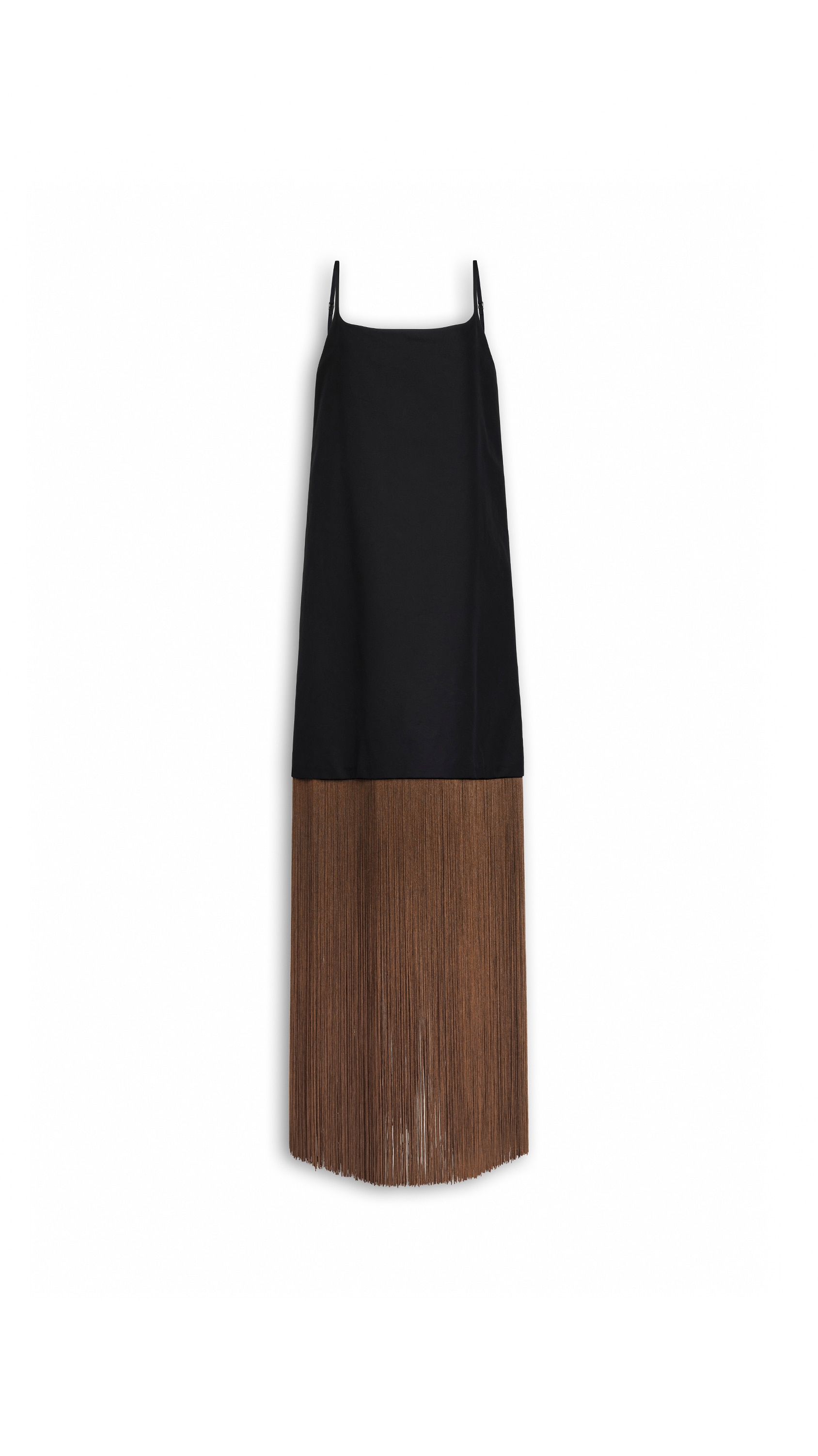 FRINGED SLIP DRESS