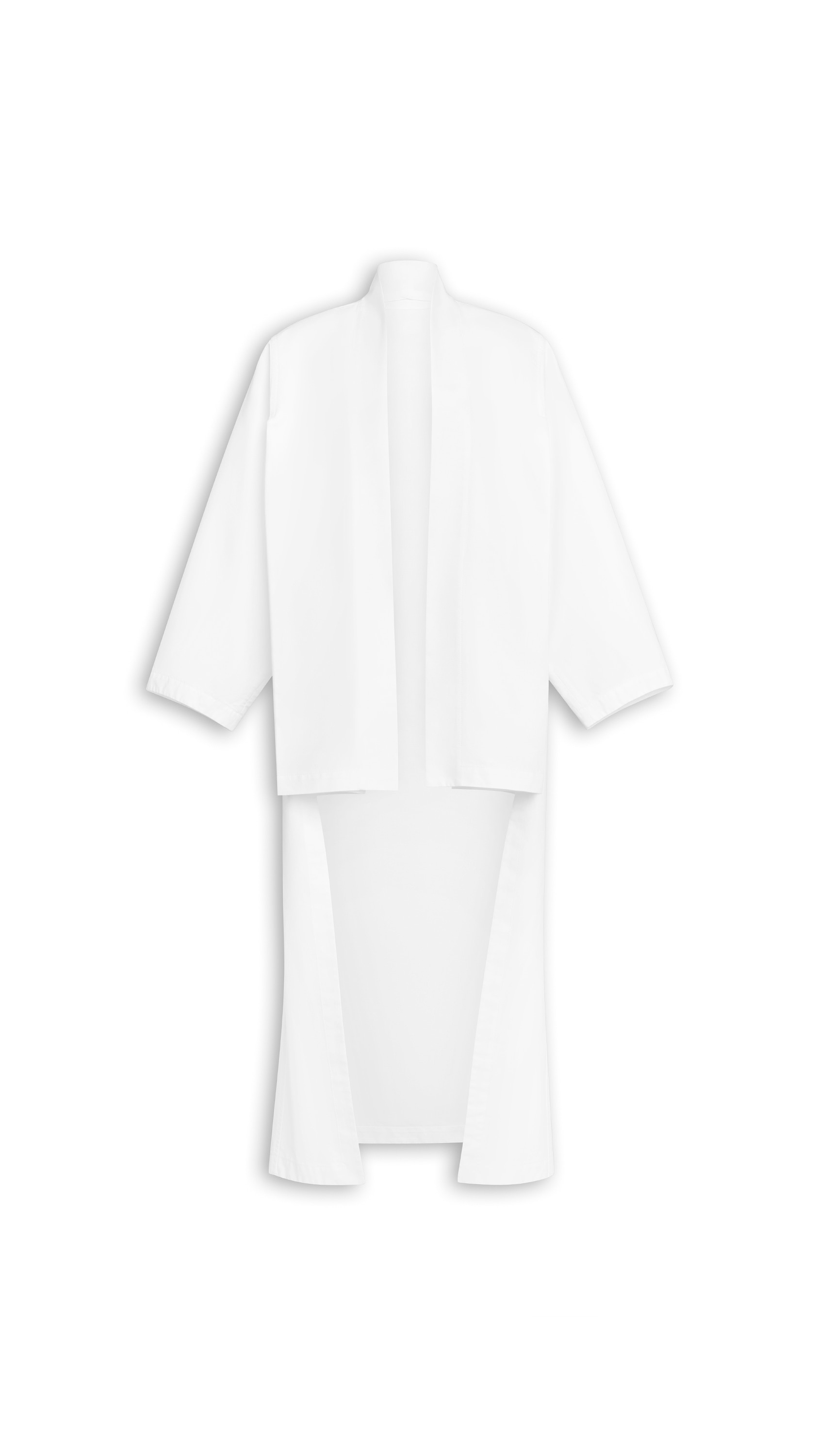 ASYMMETRIC POPLIN COAT