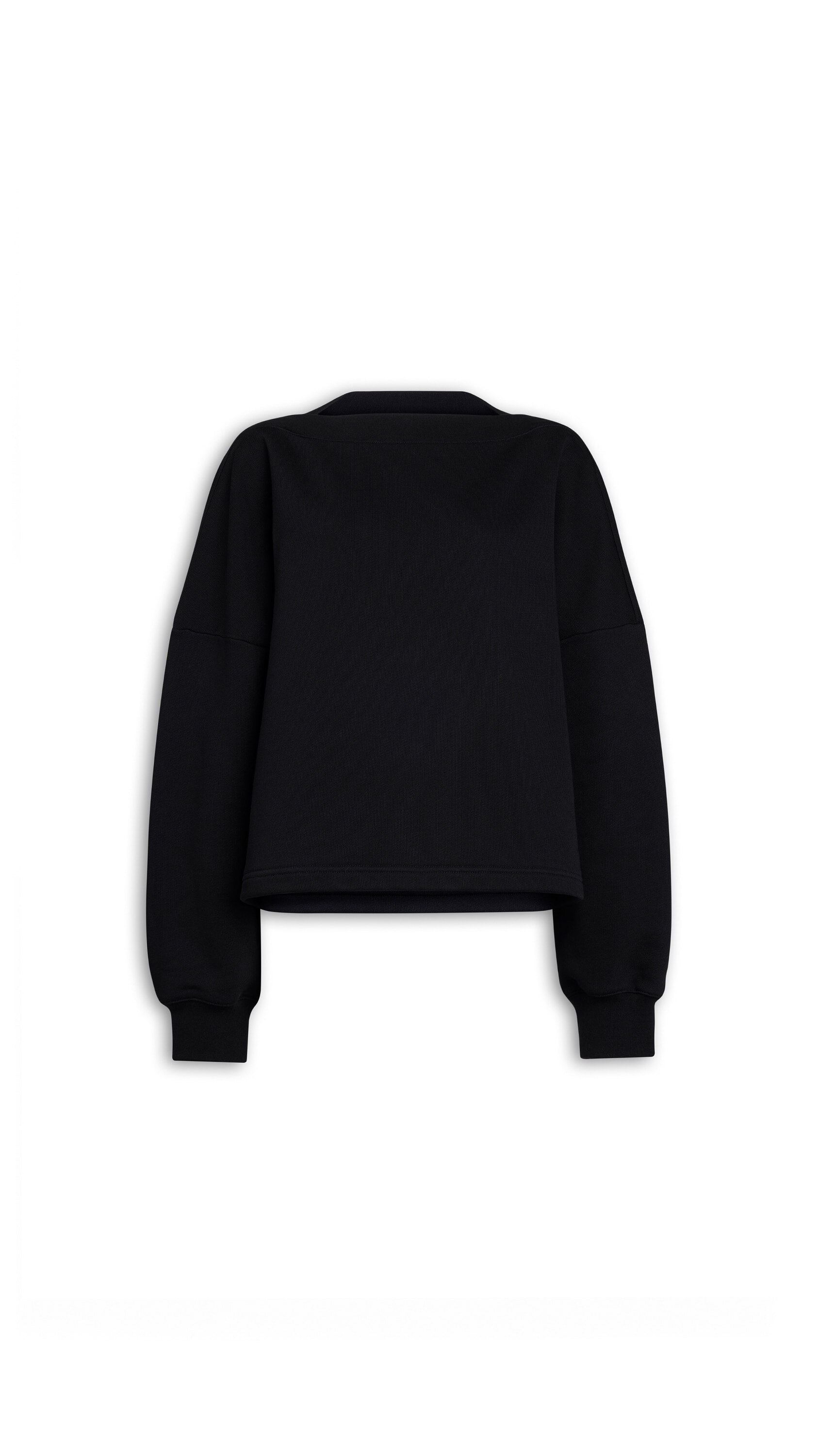 ALAIA スウェット アライア 36サイズ　アライア ALAÏA BLACK BOATNECK FLEECE SWEAT | ALAÏA US