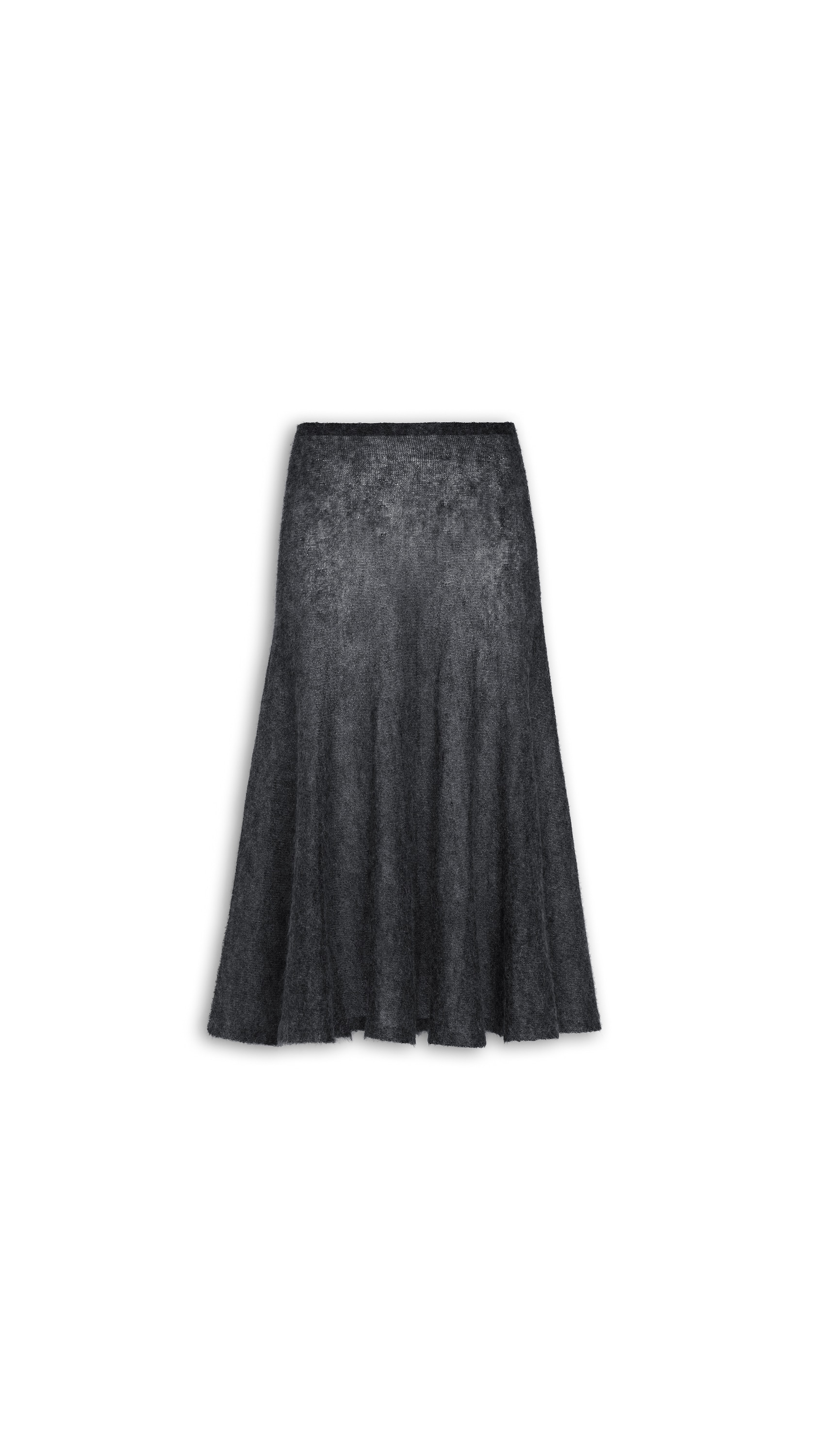 MOHAIR KNIT CIRCLE SKIRT