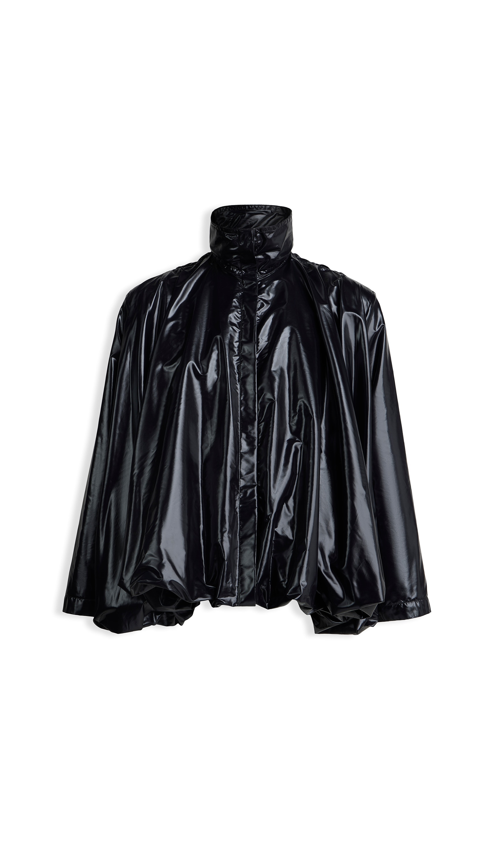 ALAÏA Noir BALLOON NYLON JACKET | ALAÏA NL