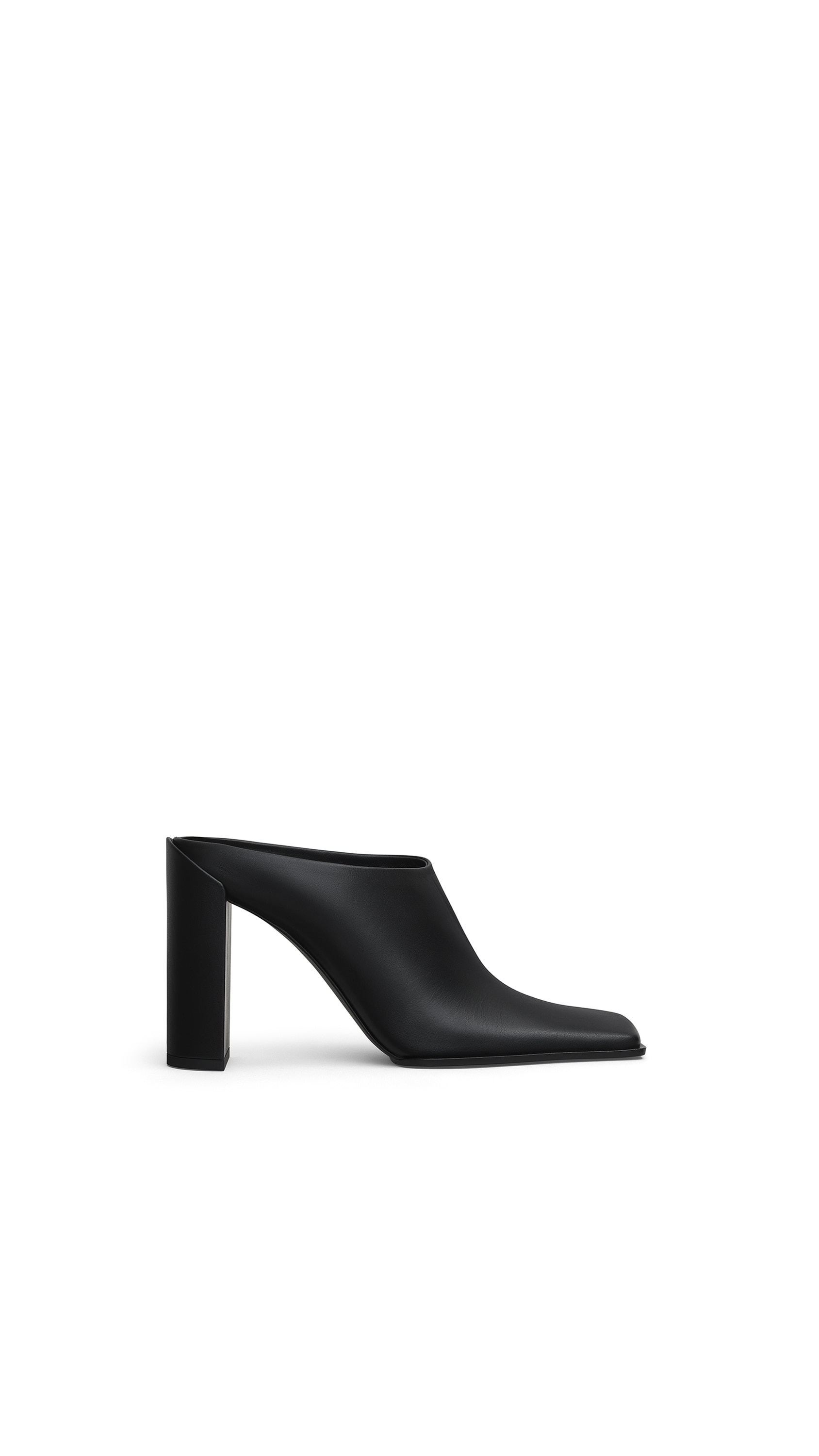 SQUARE MULES IN CALFSKIN