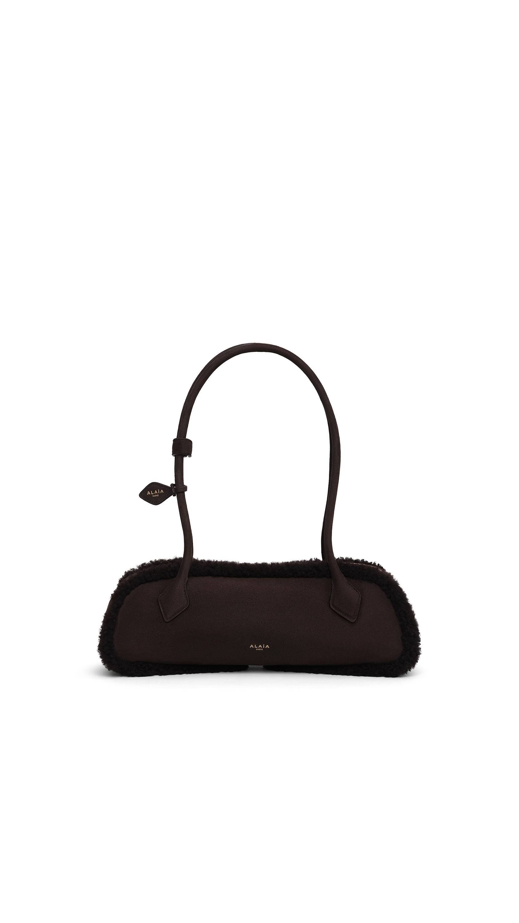 LE TECKEL MEDIUM BAG IN MERINO SHEARLING