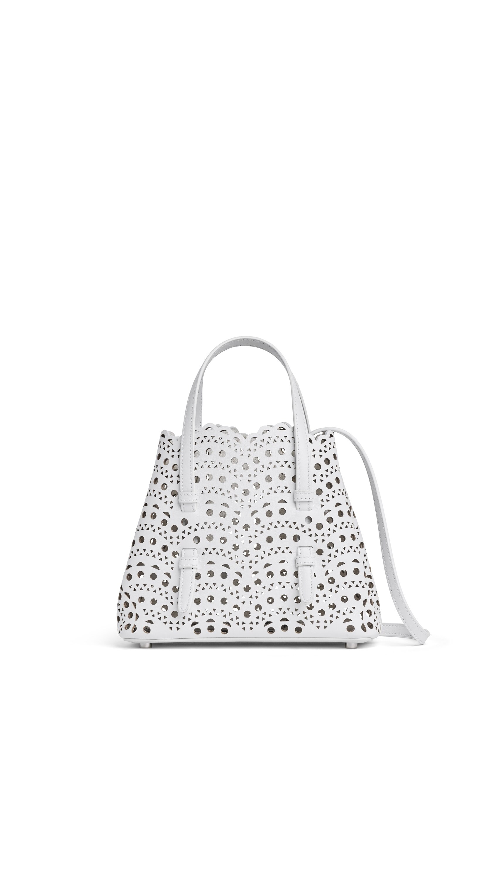 ALAiA MINA 20 VIENNEウェーブ カーフスキン製バッグ ALAÏA MINA 20 Vienneウェーブ カーフスキン製バッグ オフホワイト