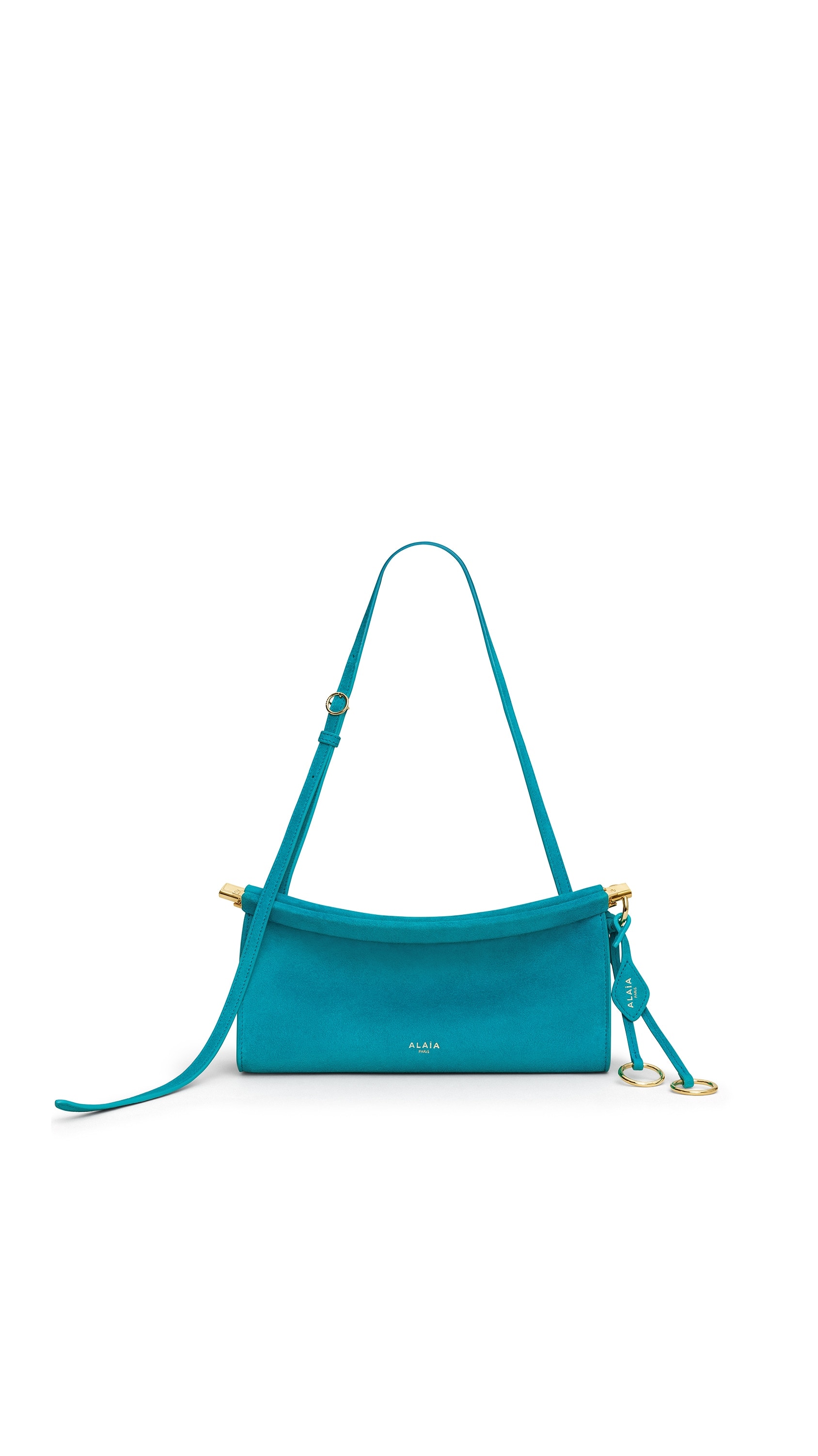 LE CLICK EAST WEST SMALL BAG IN SUEDE