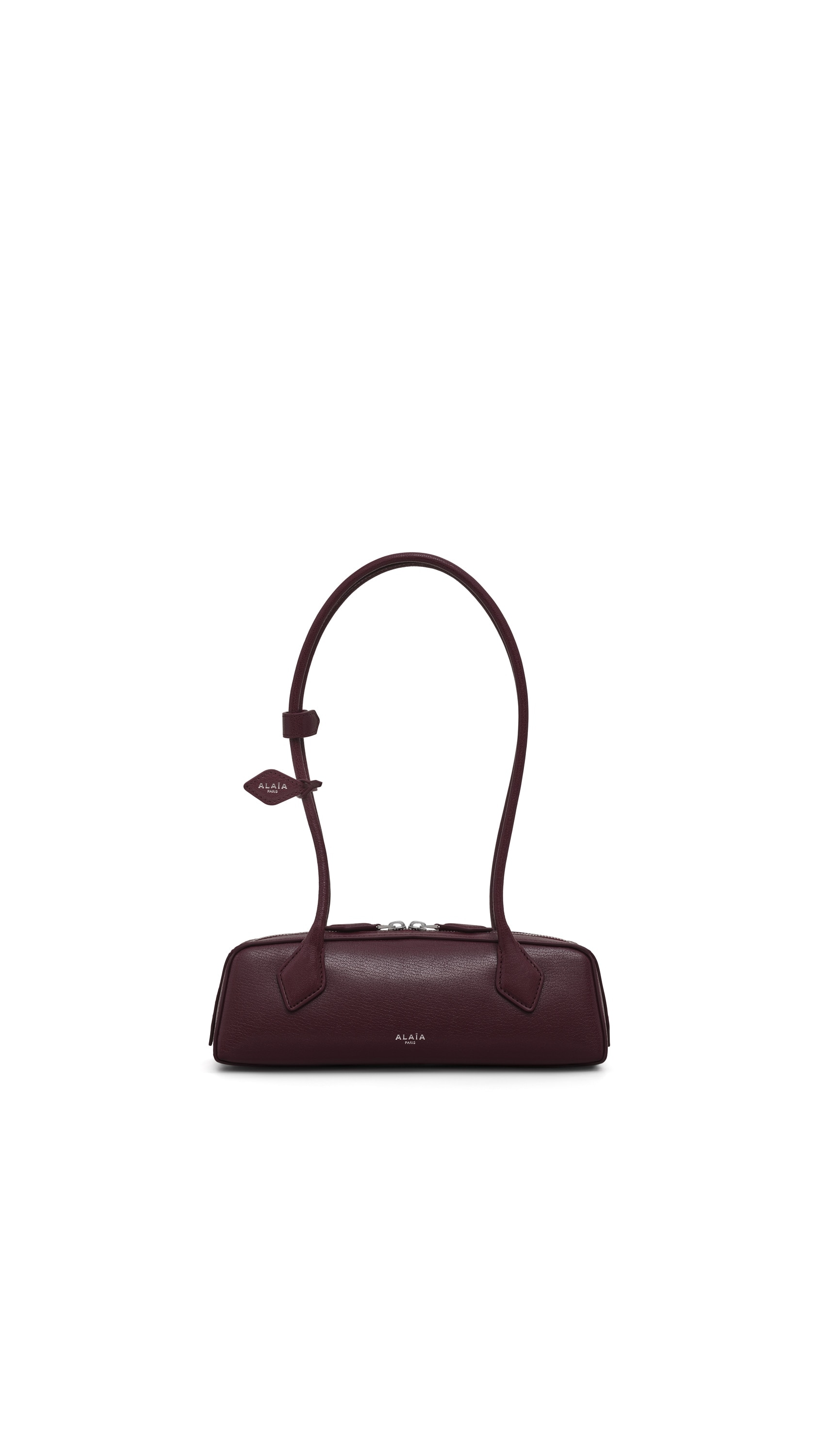 ALAÏA GARNET RED LE TECKEL SMALL BAG IN GOATSKIN | ALAÏA US